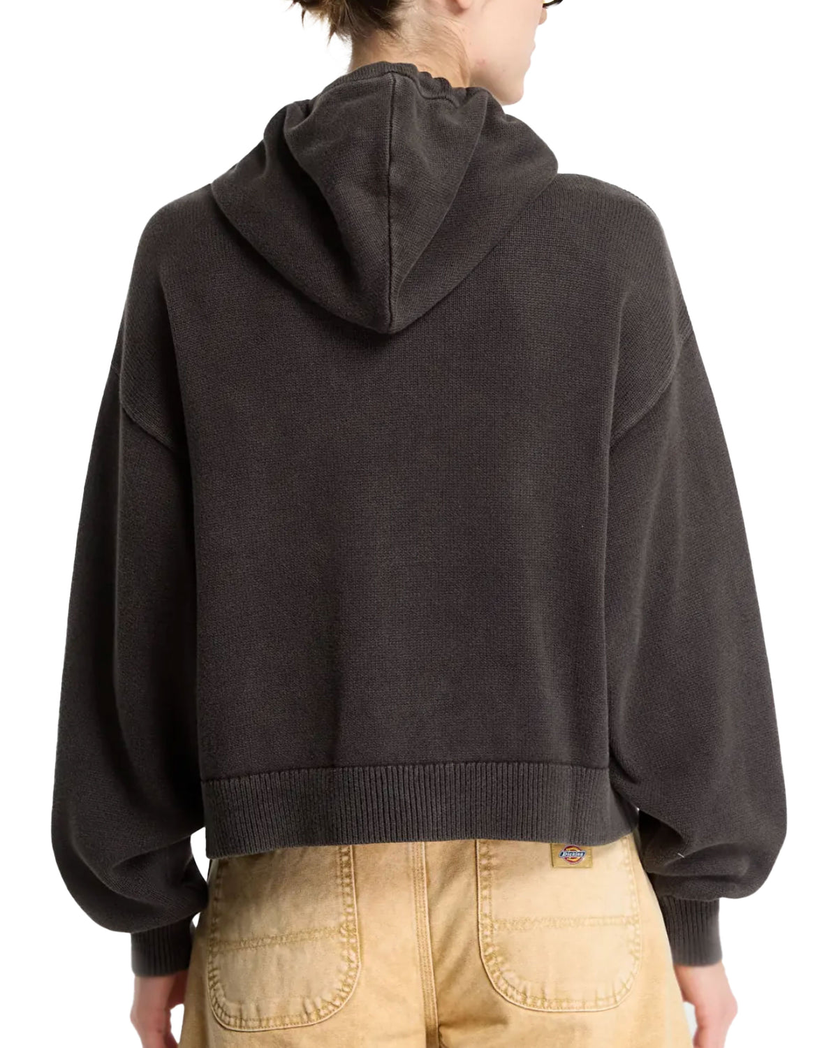 Maglione Donna Dickies Fredonia Zipped Knit Bomber Grigio Scuro