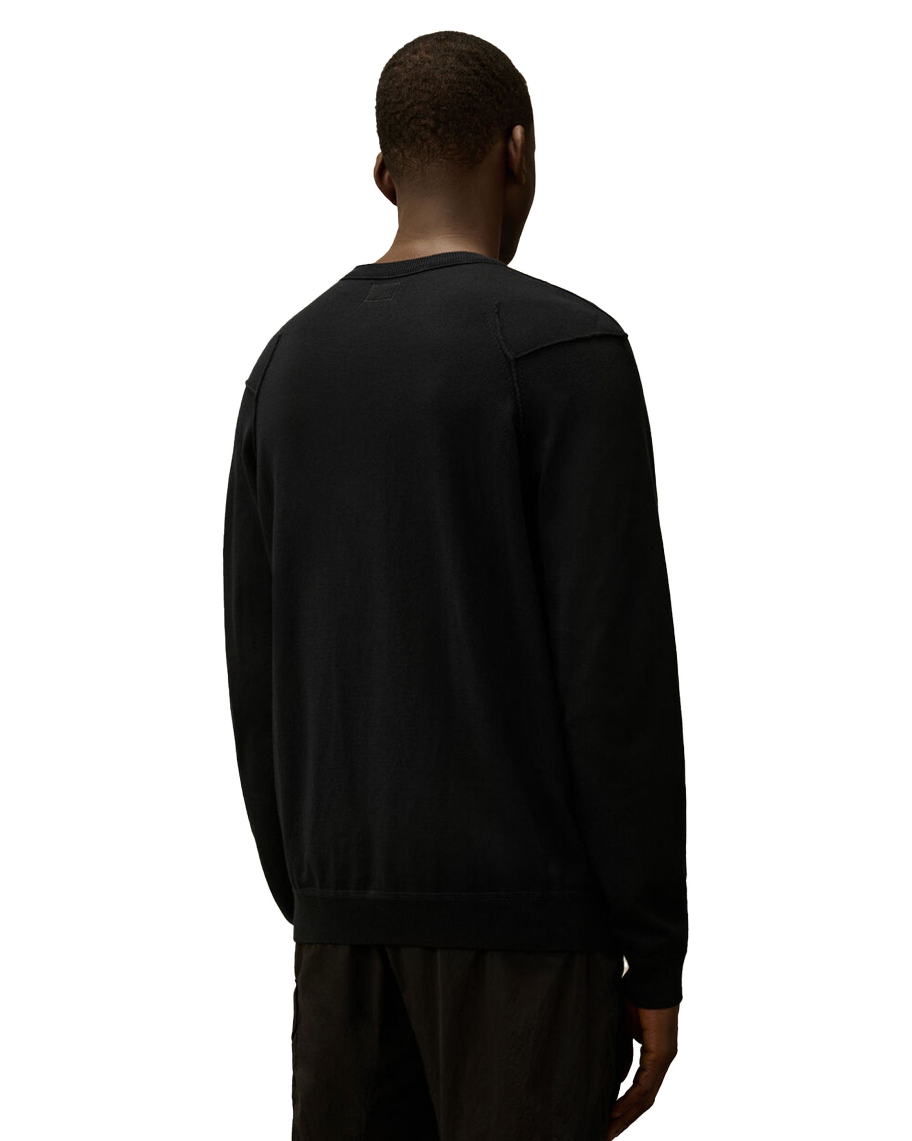 CP Company Sea Island Crew Neck Lens Knit Total Eclipse