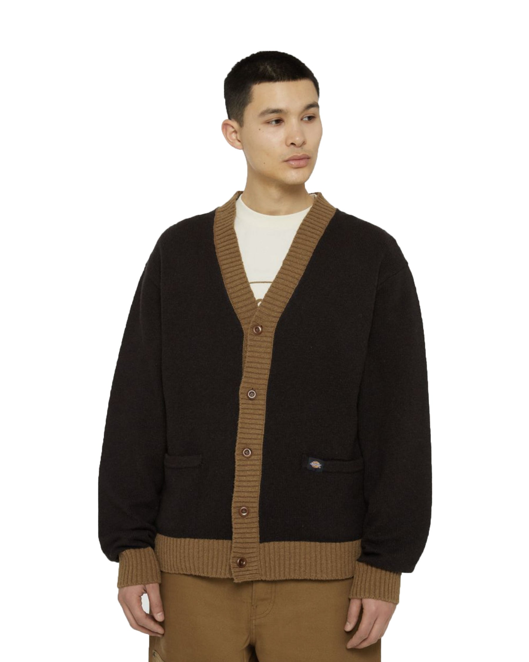 Man Sweaters Dickies Lucas Cardigan Black