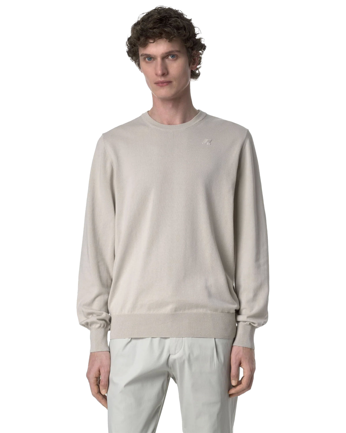 Maglione Uomo K-Way Sebastien Cotton PS Beige