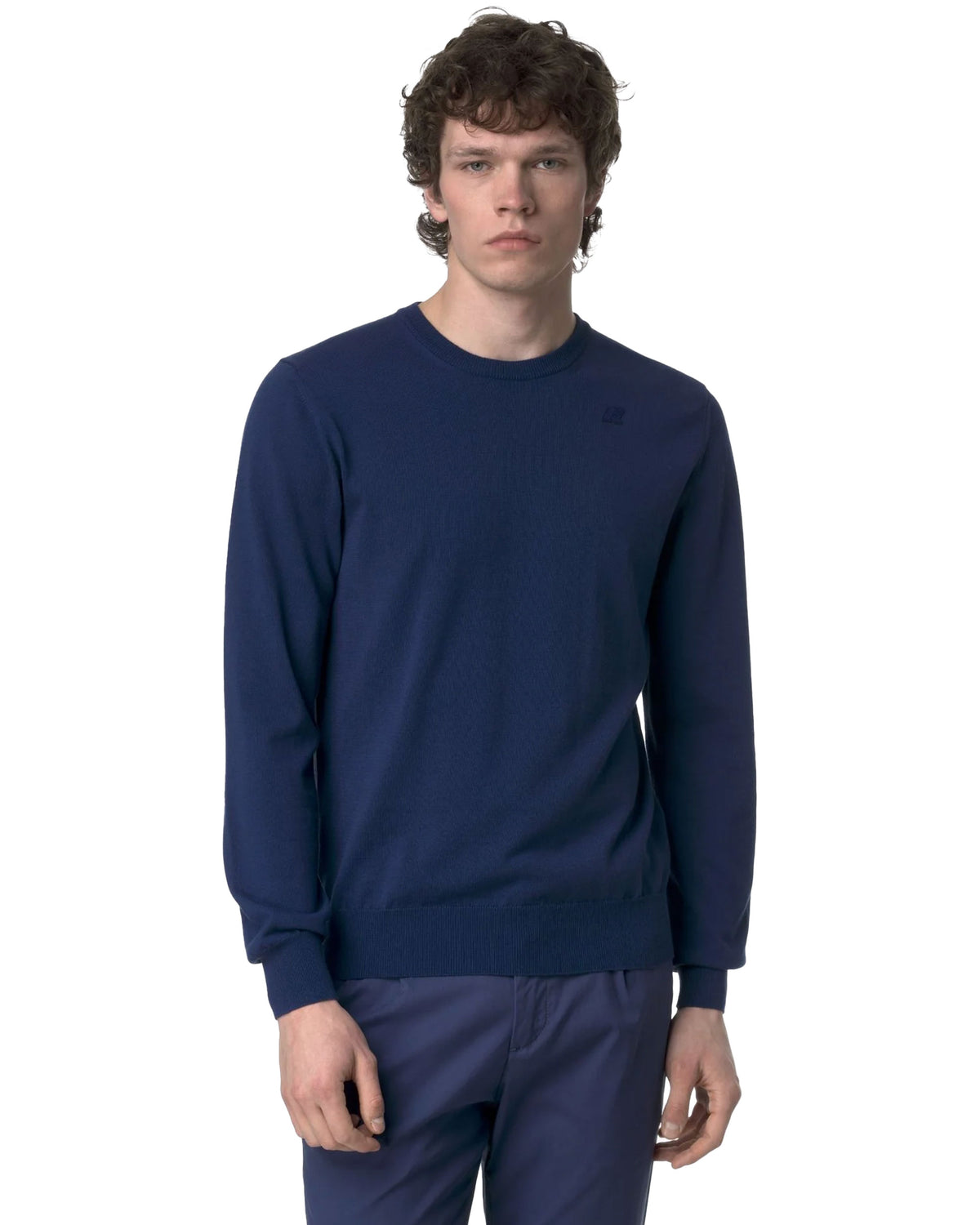 Maglione Uomo K-Way Sebastien Cotton PS Blu Chiaro