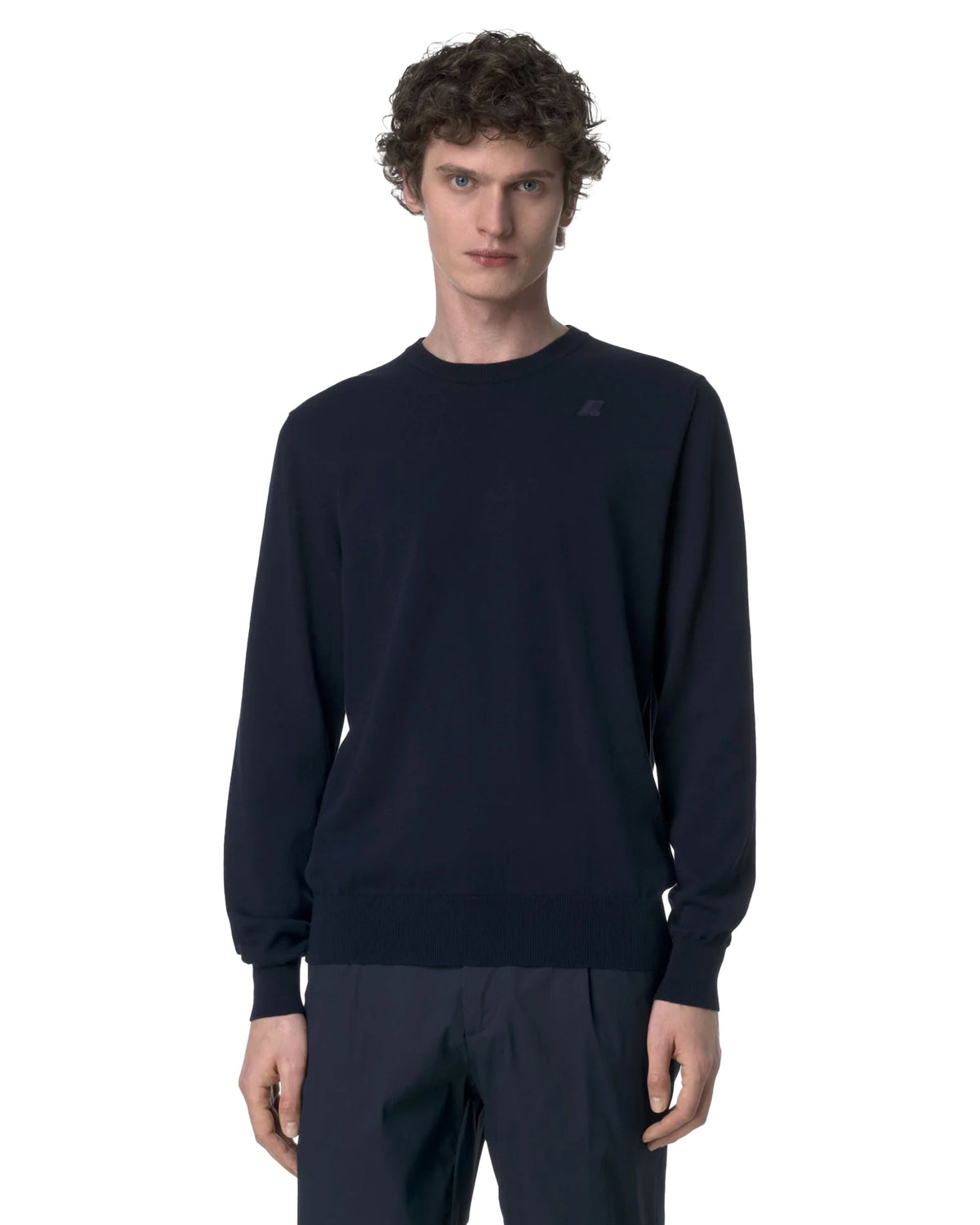 Maglione Uomo K-Way Sebastien Cotton PS Blu