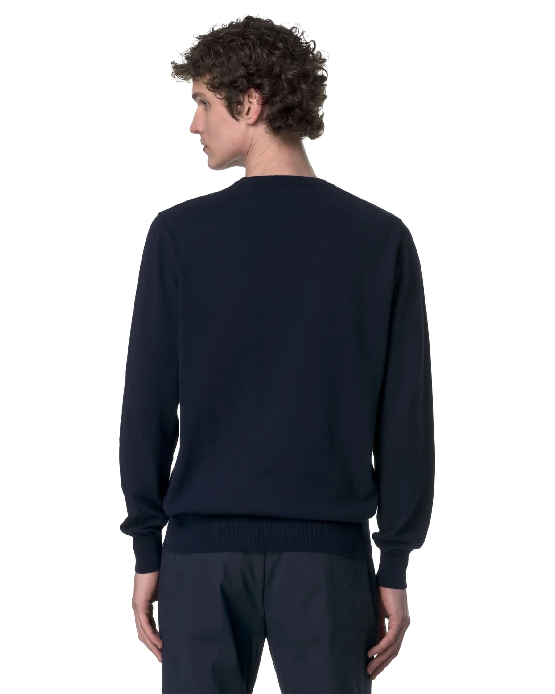 Maglione Uomo K-Way Sebastien Cotton PS Blu