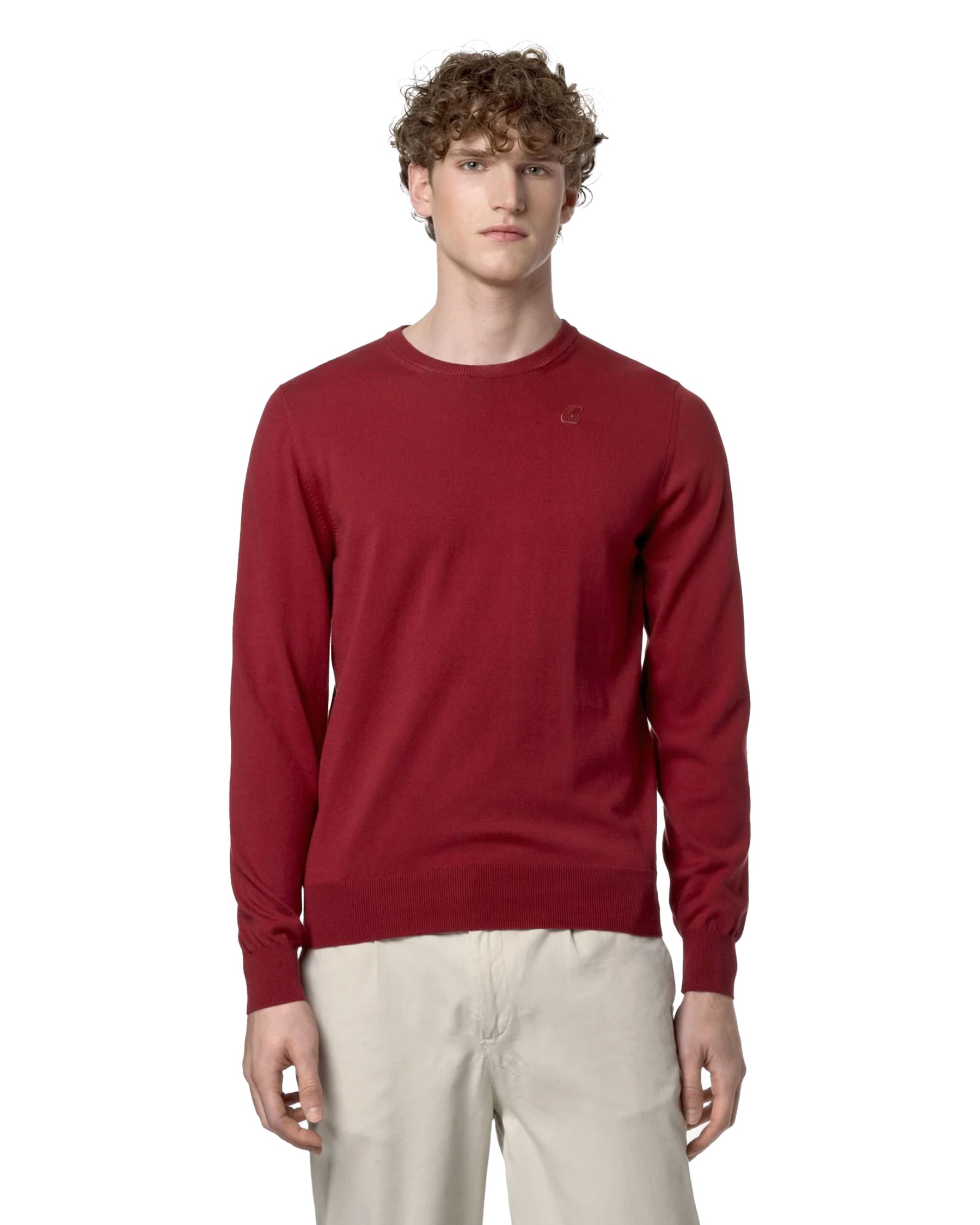 Maglione Uomo K-Way Sebastien Cotton Ps Red Dk