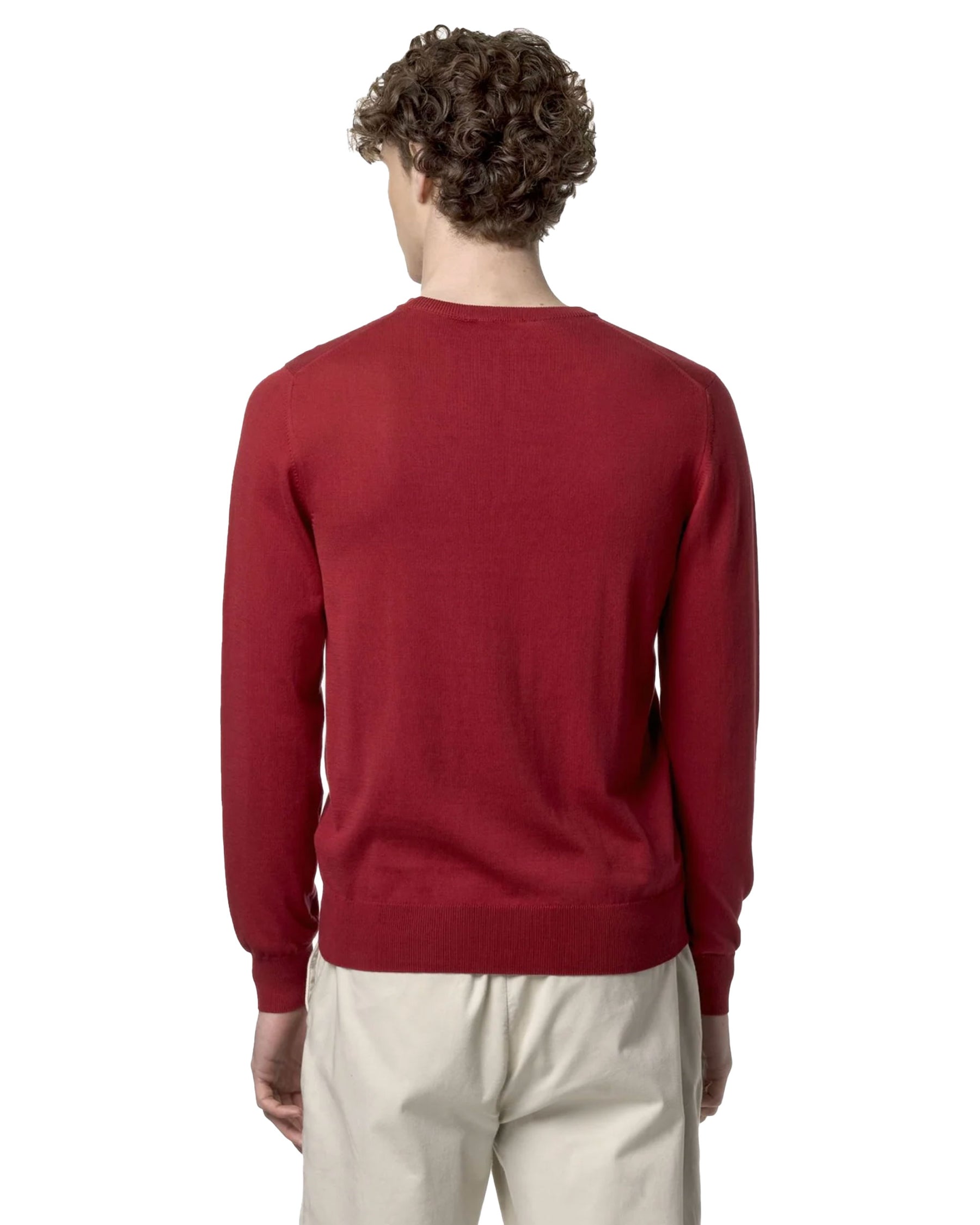 Maglione Uomo K-Way Sebastien Cotton Ps Red Dk