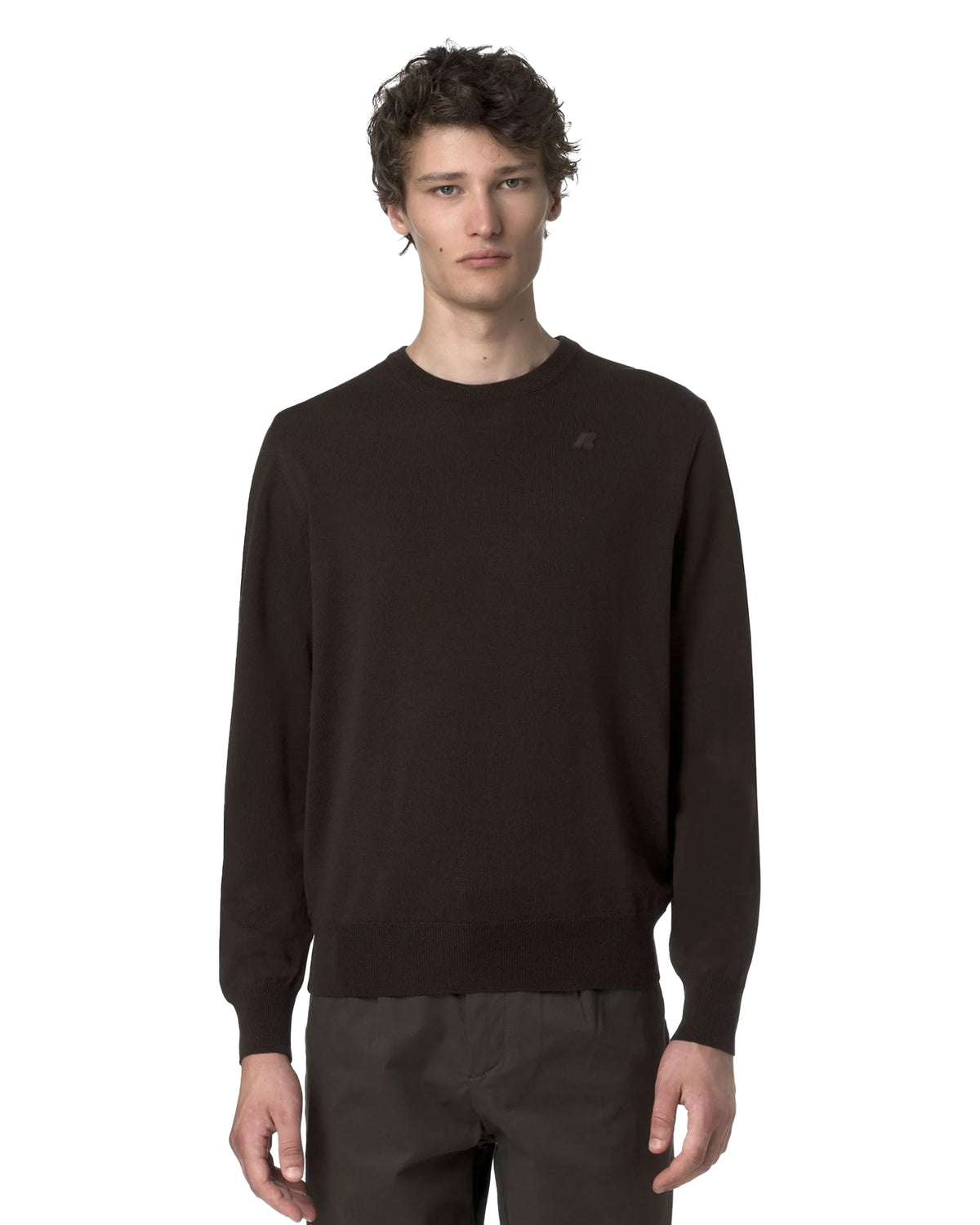 Maglione Uomo K-Way Sebastien Merino Black Coffee