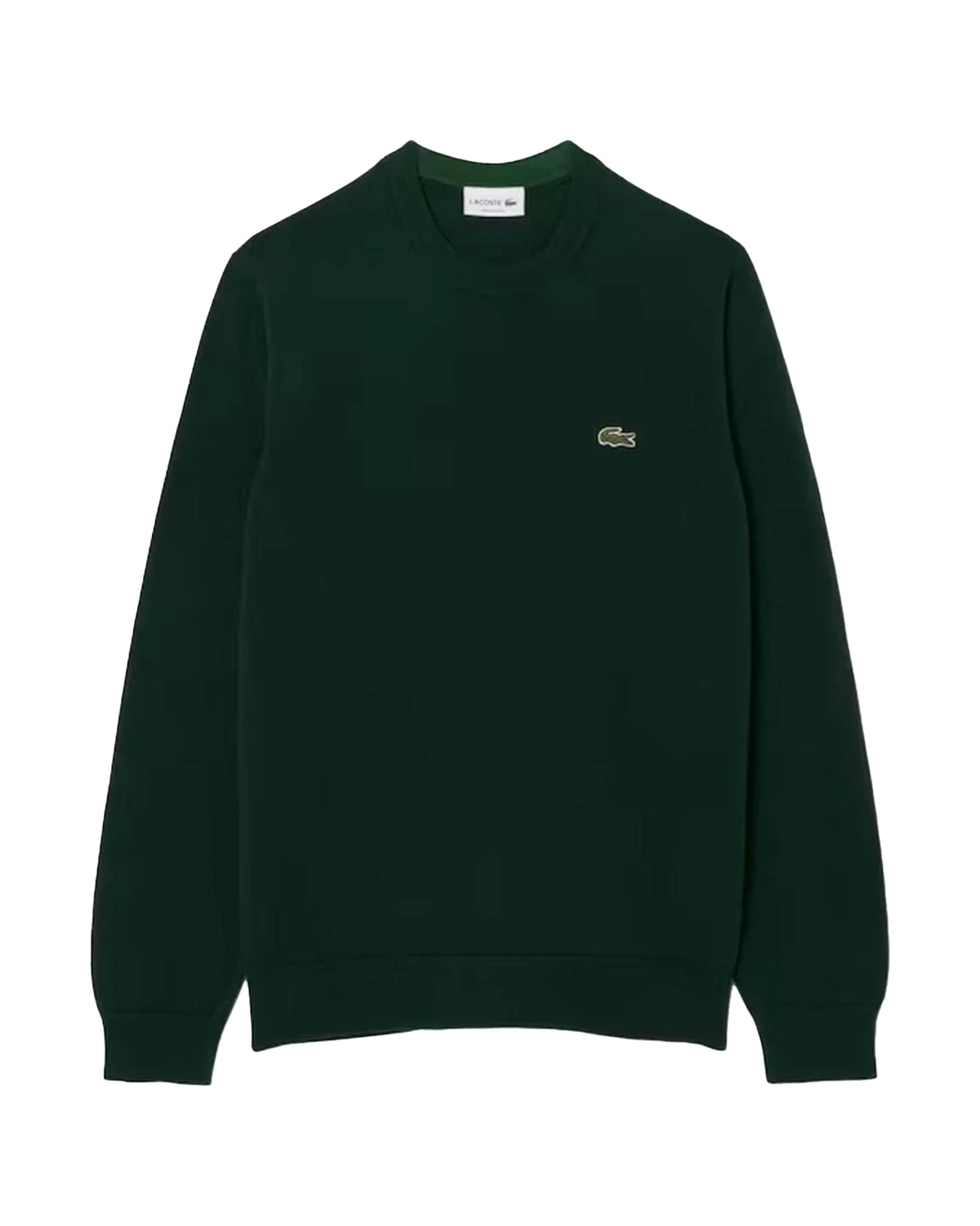 Maglione Uomo Lacoste Classic Logo Verde