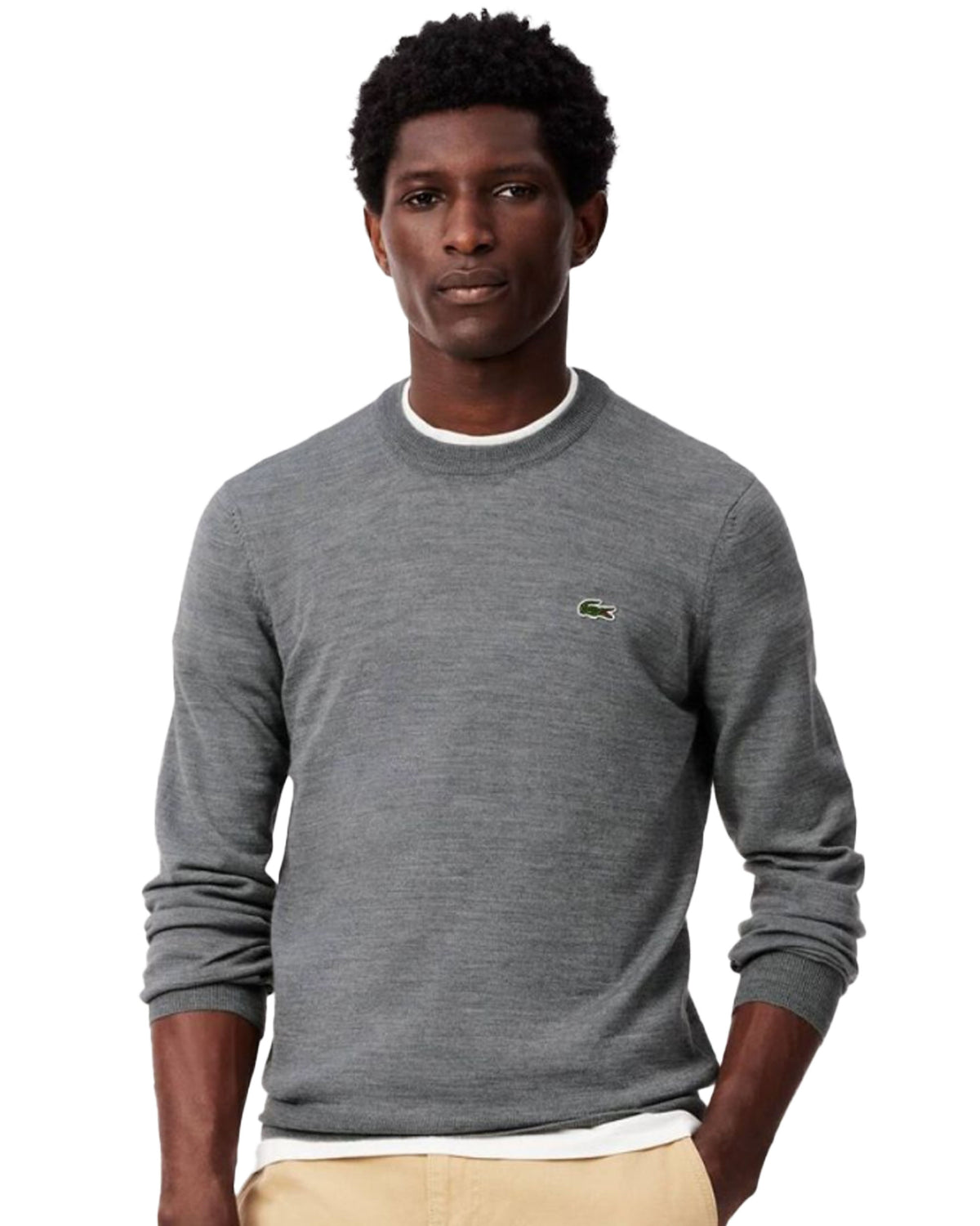 Maglione Uomo Lacoste Grigio