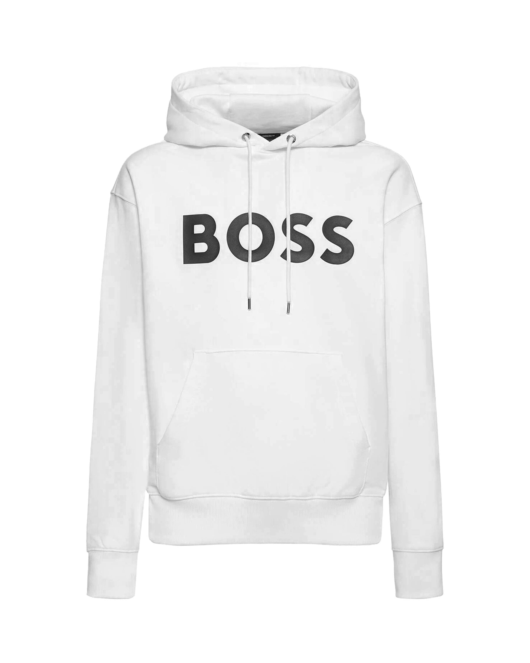 Felpa Uomo Boss WeBasicHood Grigio