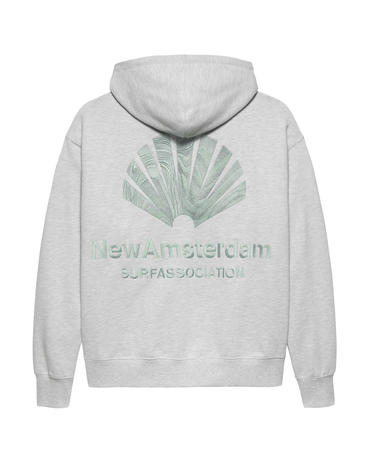 New Amsterdam Surfassociation Logo Hoodie Ash-Teal