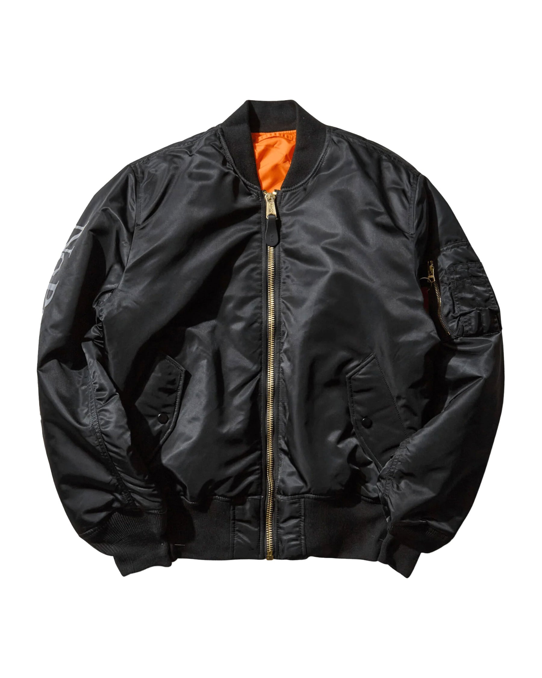 No Problemo X Alpha Industries No War MA-1 Jacket Black