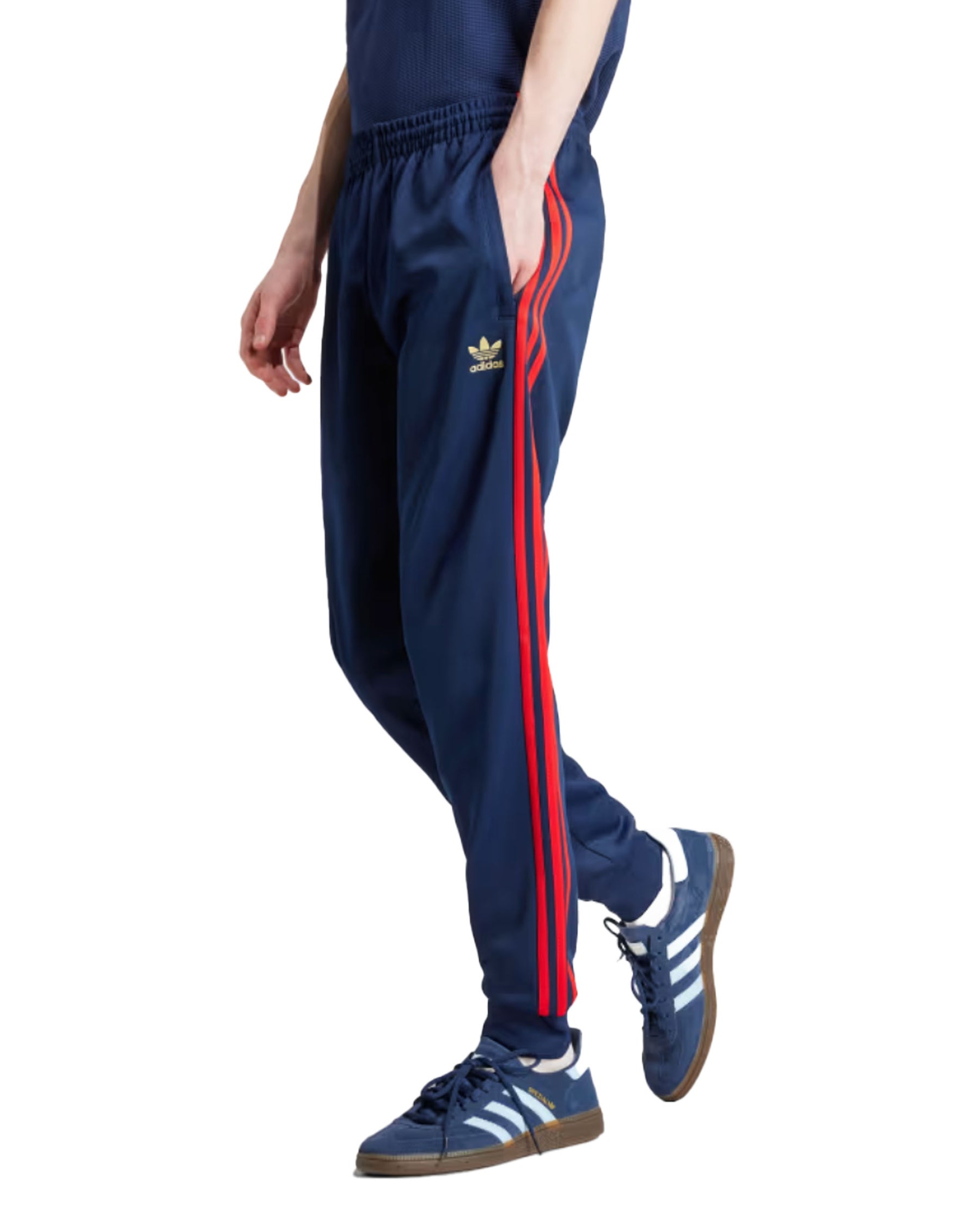 Pantalone Adidas Superstar Trackpant Blu Rosso