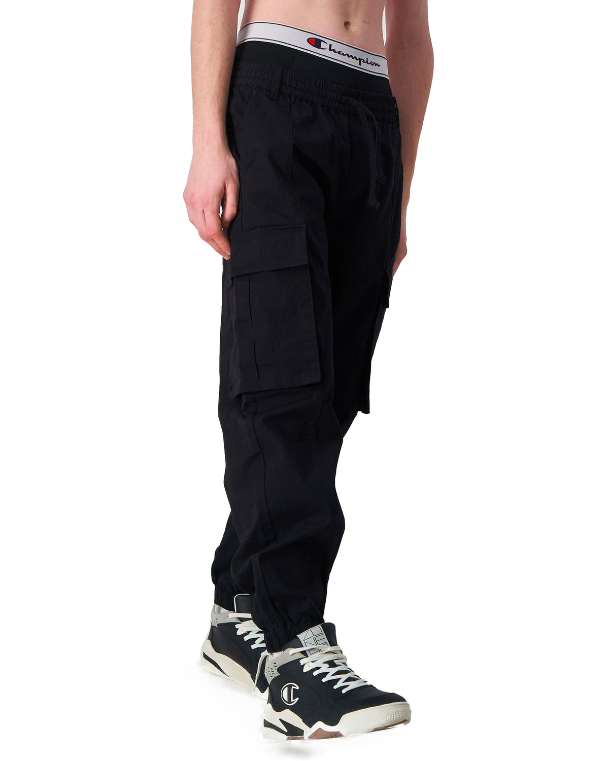 Man Cargo Trousers Champion Black