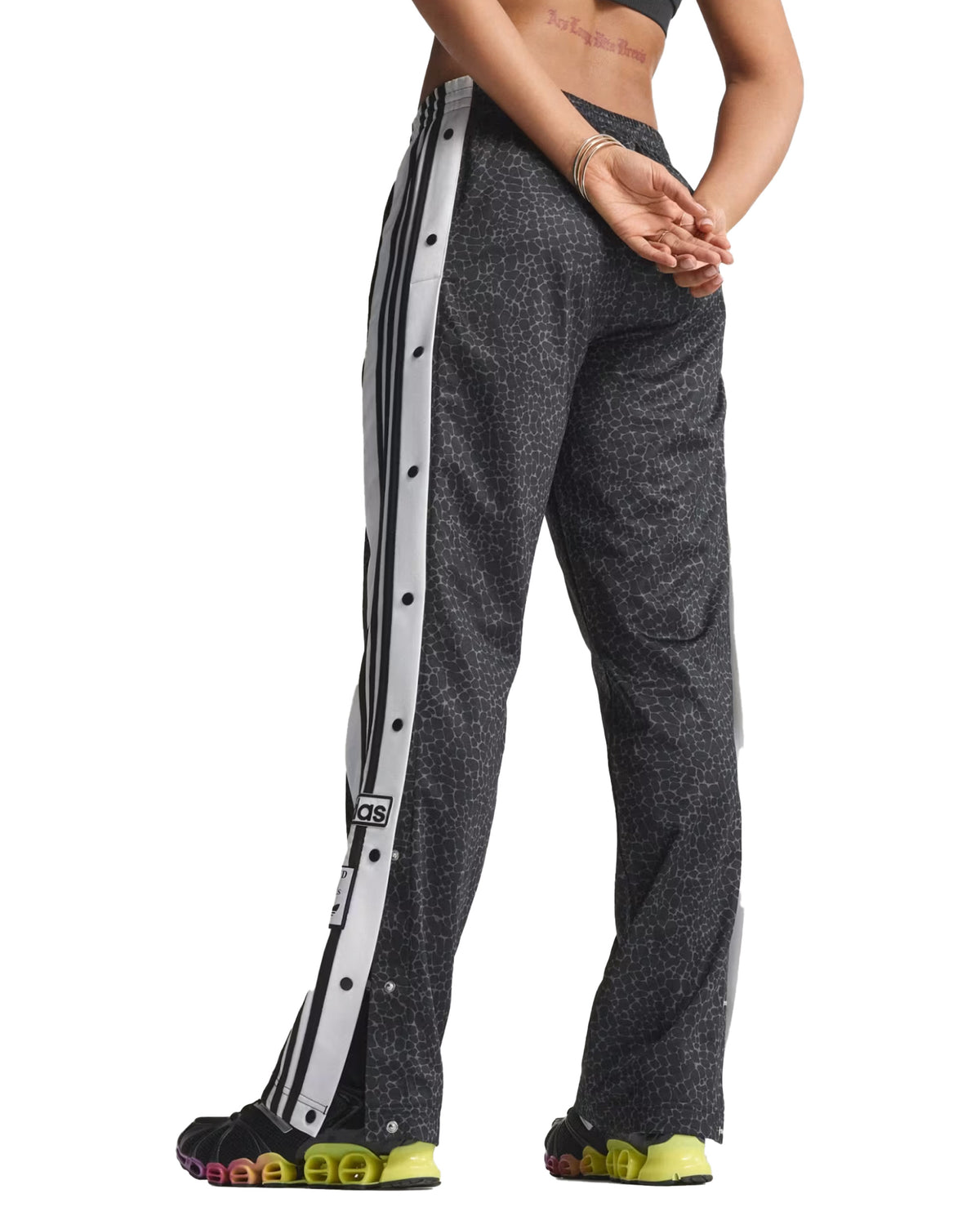 Pantalone Donna Adidas Aop Adibreak Pt Leopardato Nero
