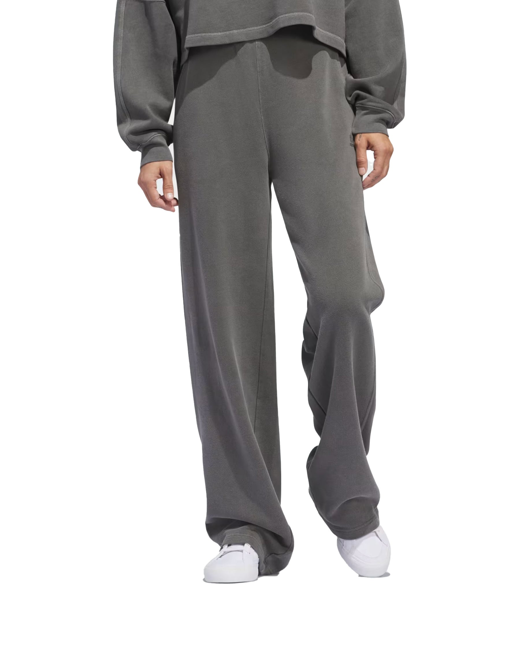 Pantalone Donna Adidas Ess Plus Sweatpant Grigio