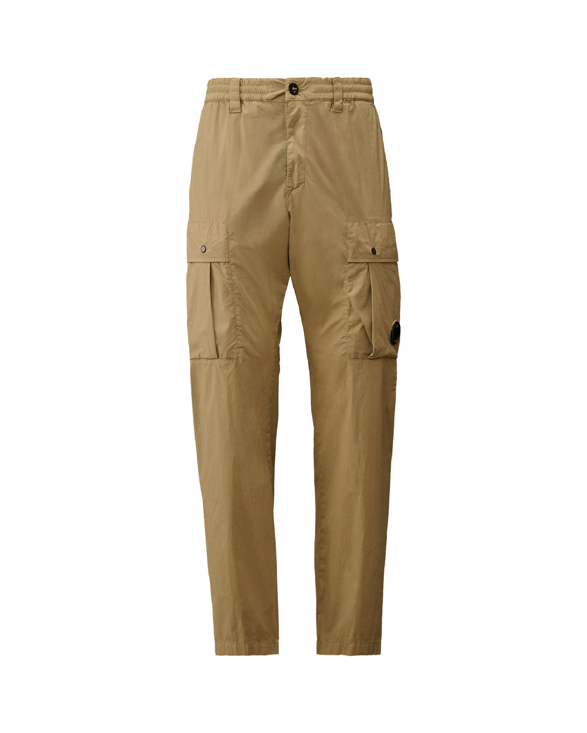 Pantalone Uomo CP Company Cargo In 50 Fili Stretch Moss Gray Beige