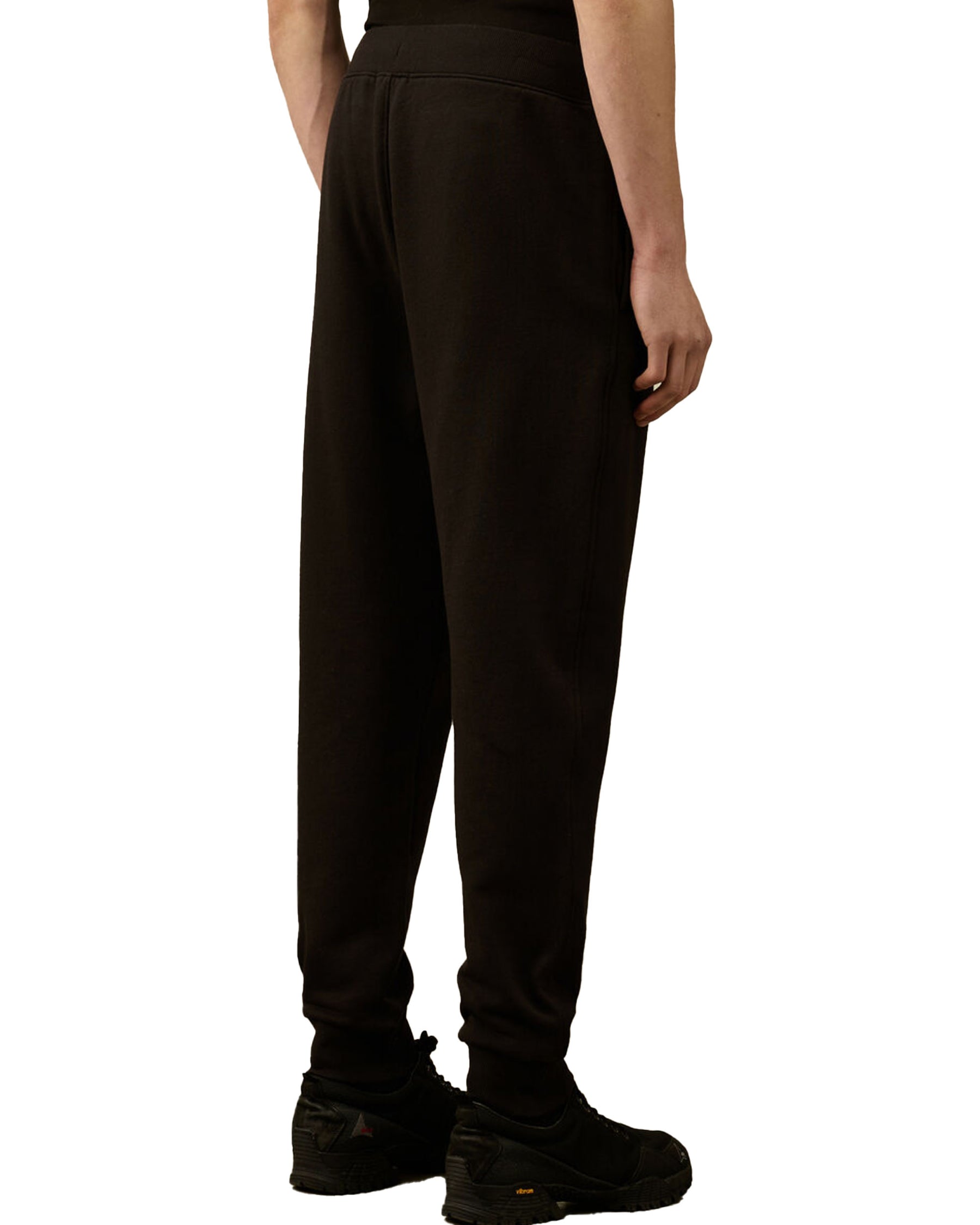 CP Company Diagonal Raised Fleece Lens Sweatpants Black
