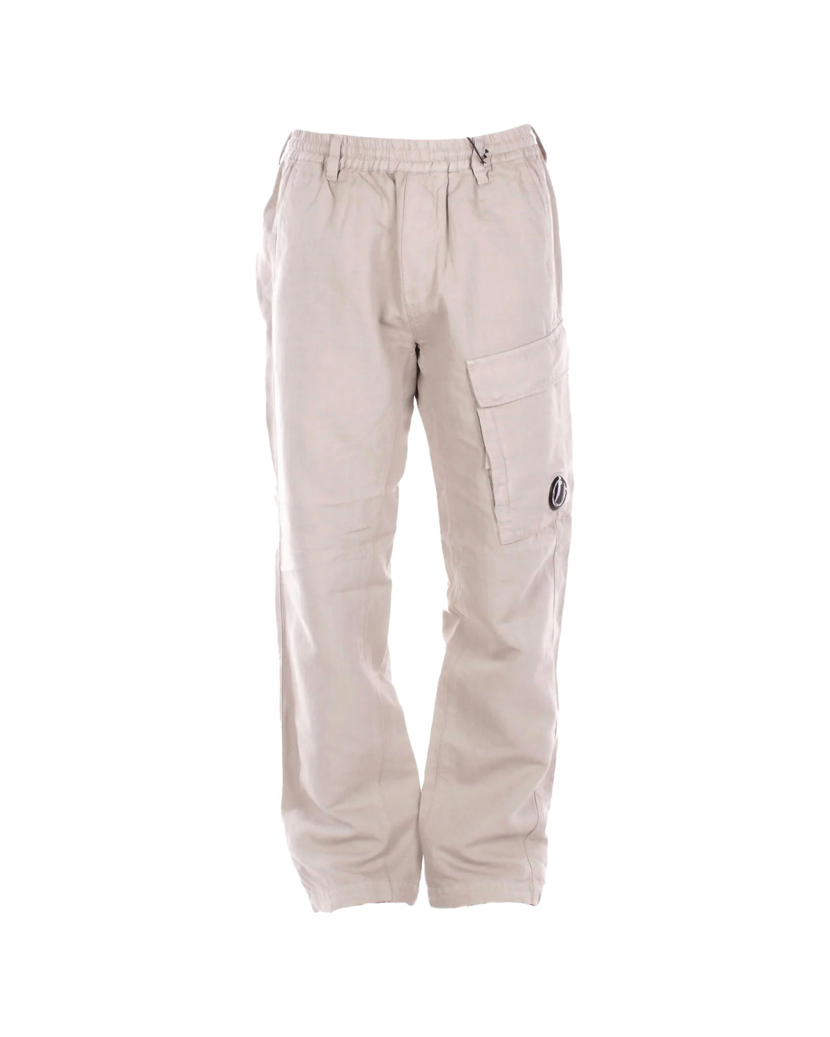 Pantalone Uomo CP Company Pants Cargo Pant In Cotton Linen Dove Beige