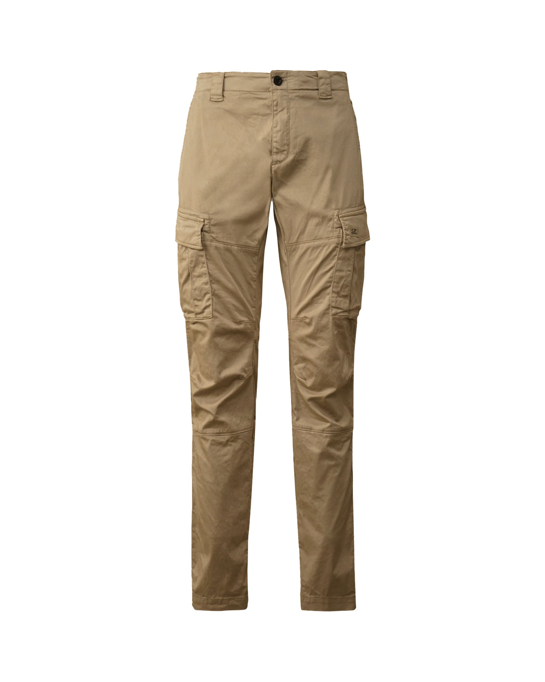 CP Company Sateen Stretch Cargo Logo Pants Vintage Khaki