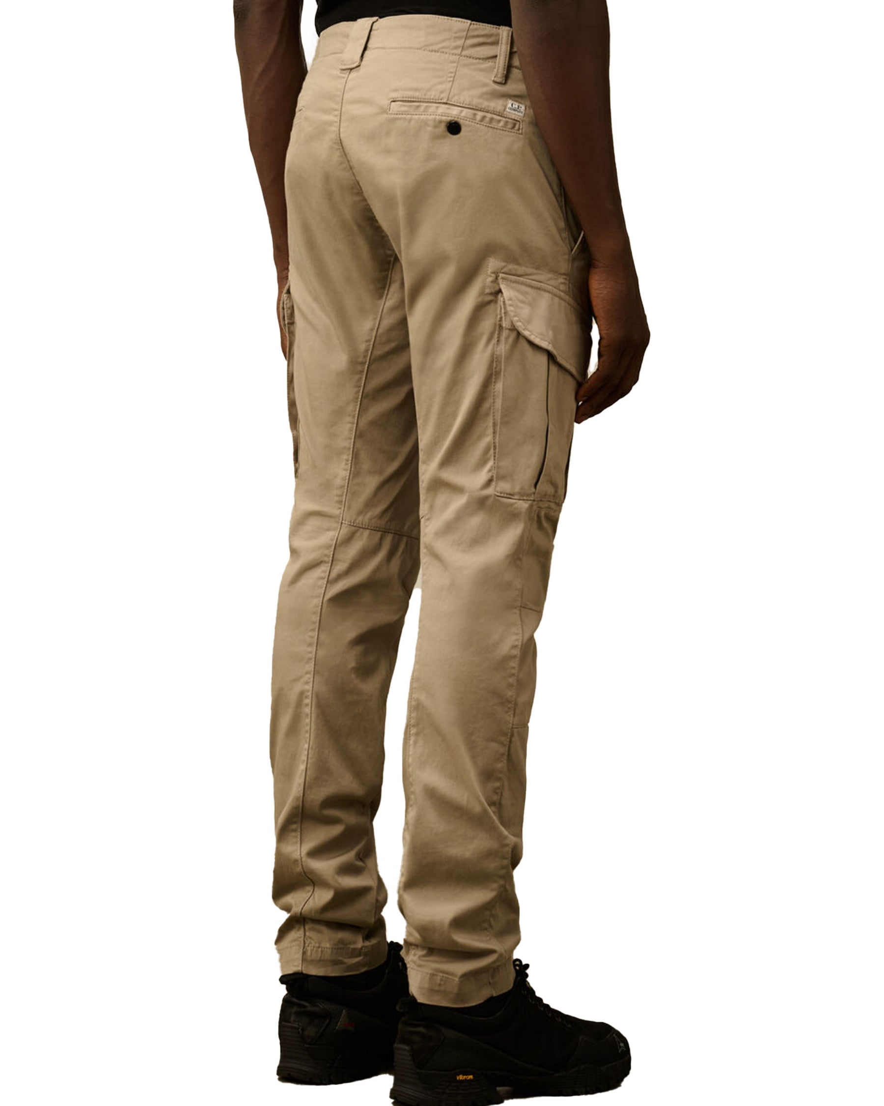 CP Company Sateen Stretch Cargo Logo Pants Vintage Khaki