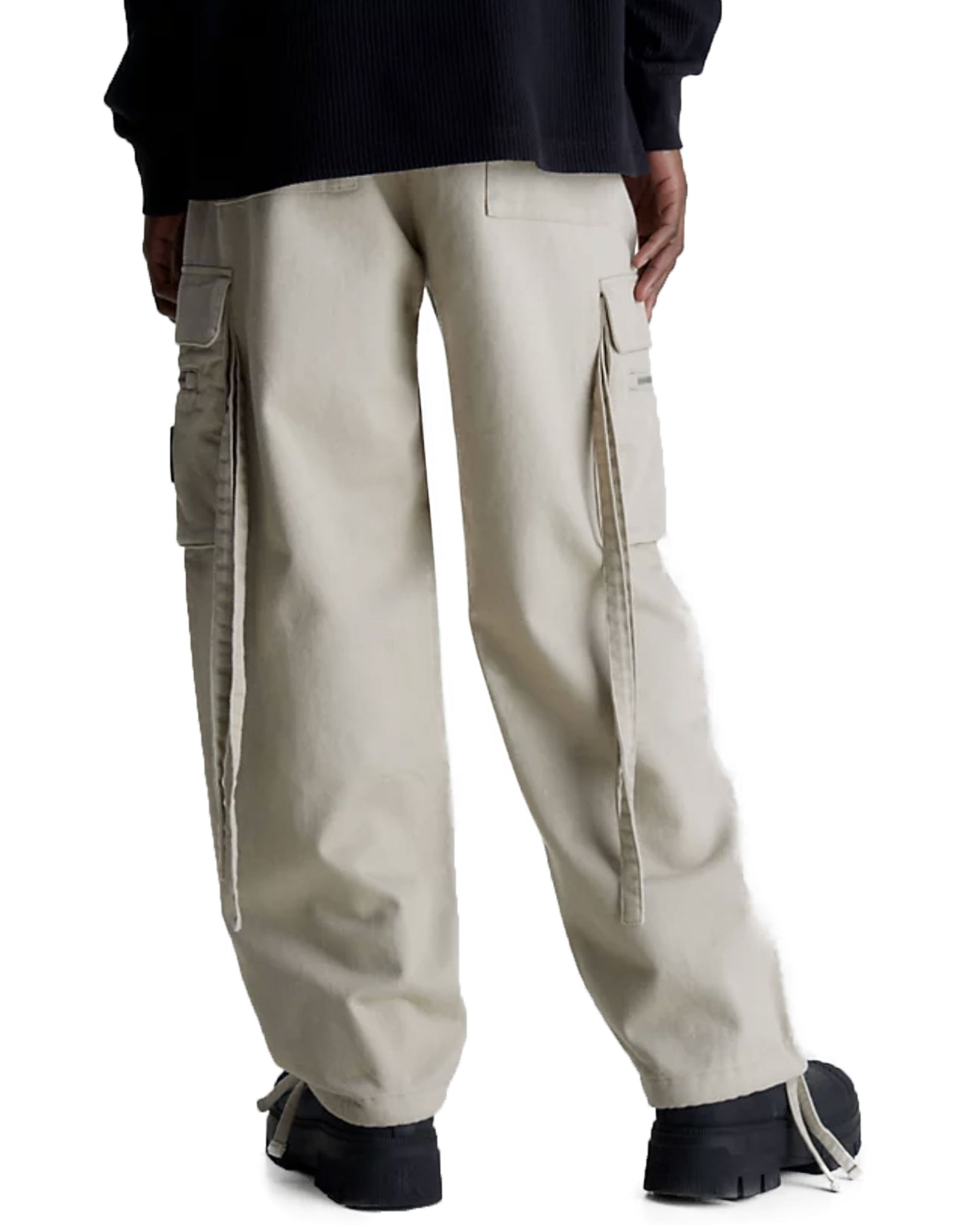 Pantalone Uomo Calvin Klein Straps Cargo Pant Taupe