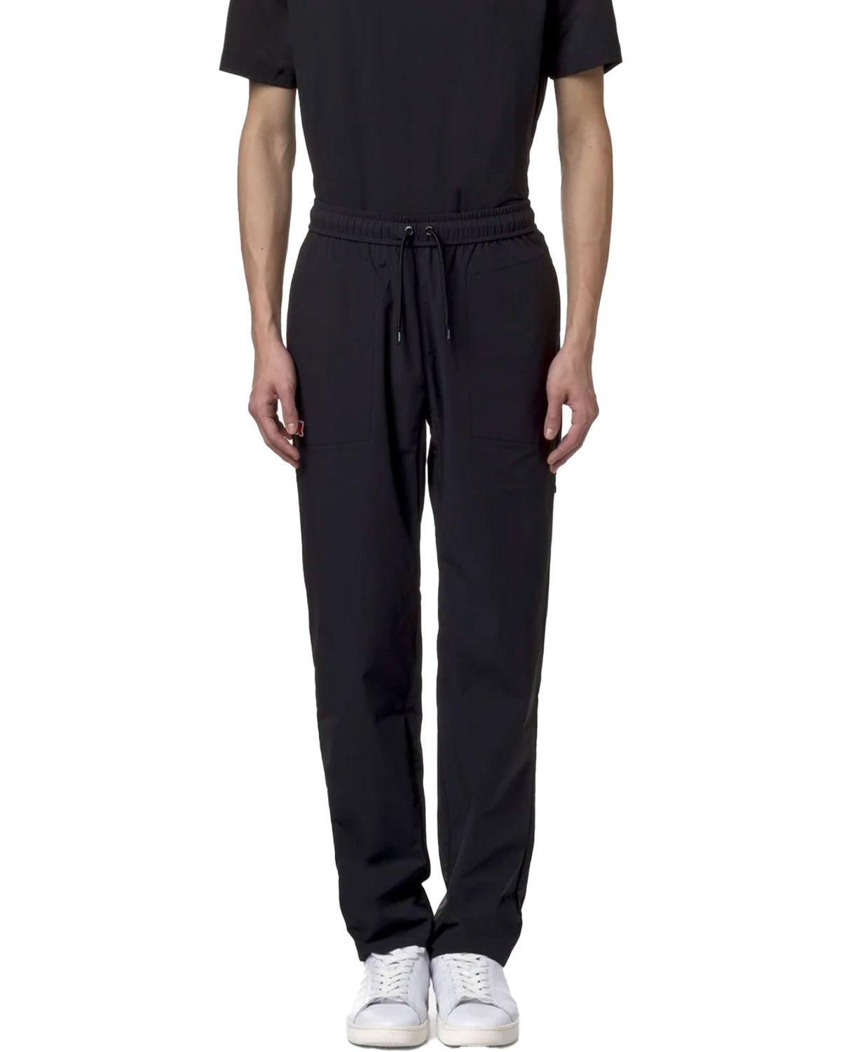 Man Trousers K-Way Med Travel Black