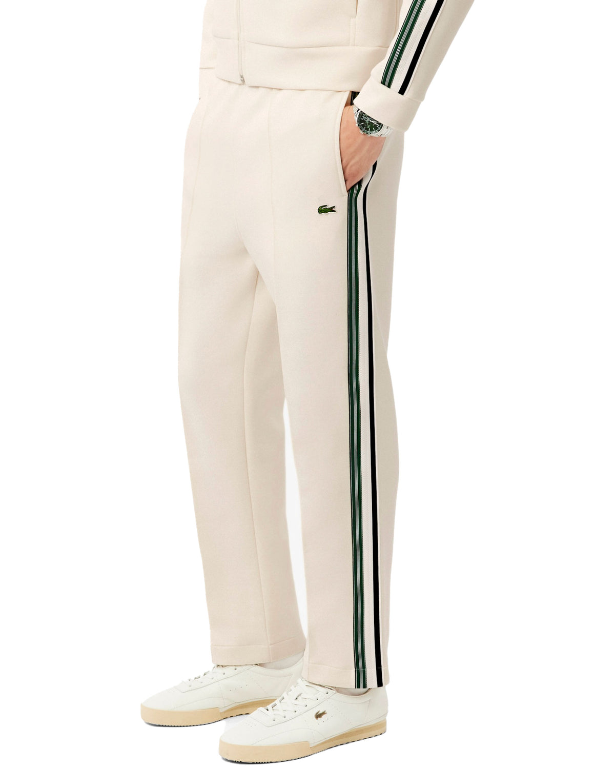 Man Trousers Lacoste Made in France Beige