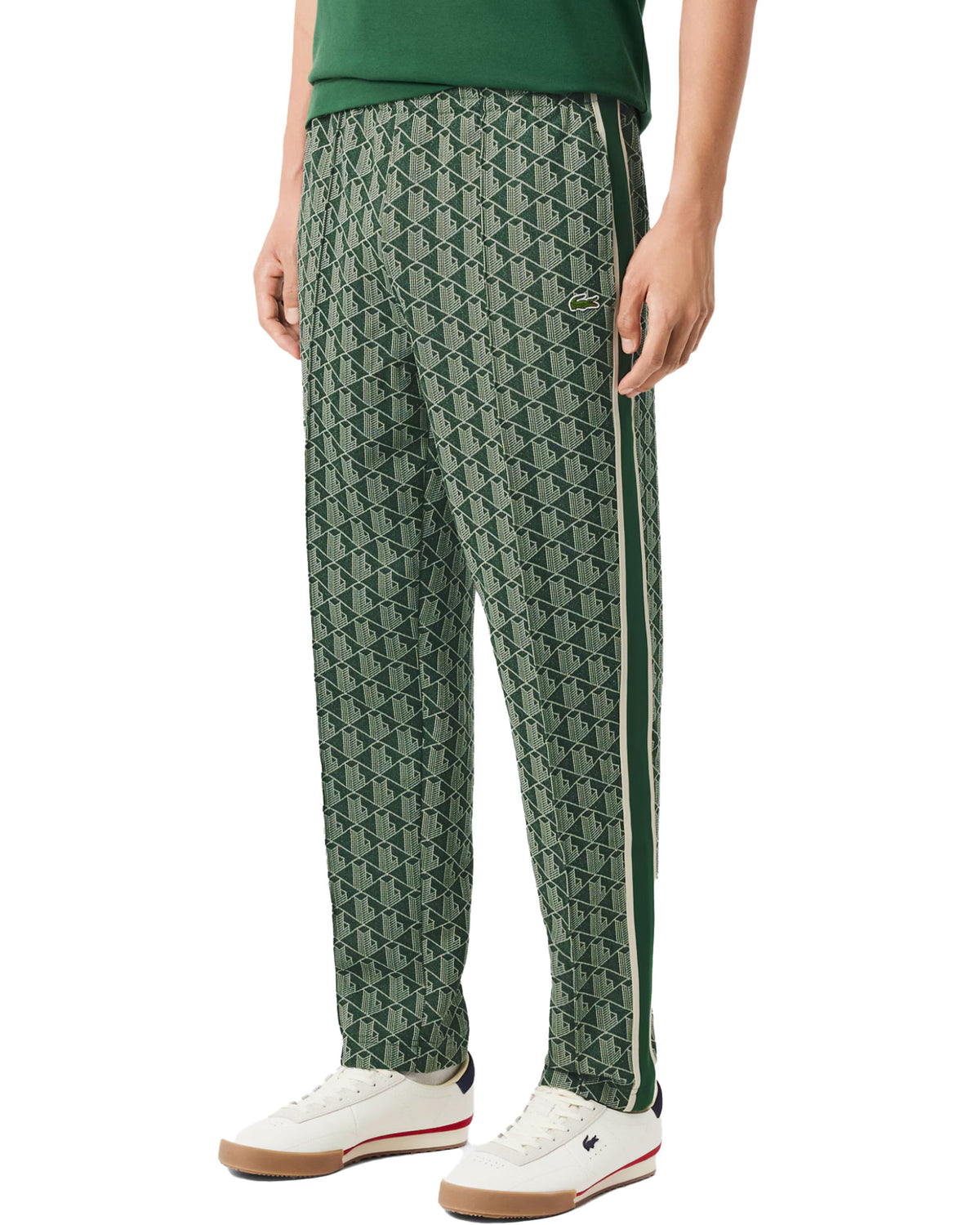 Pantalone Uomo Lacoste Monogram Verde