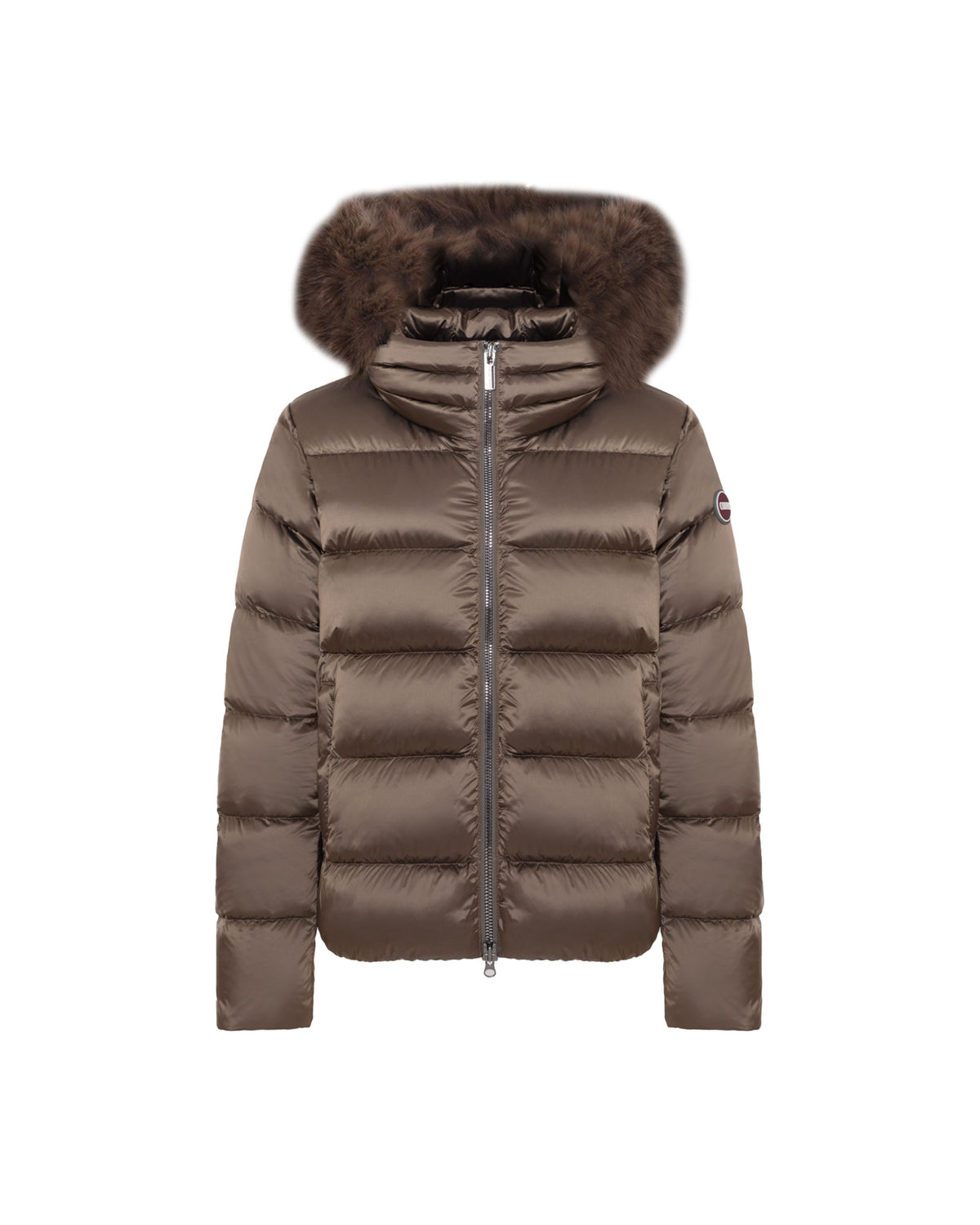 Piumino Donna Colmar Originals Con Pelliccia Sintetica Marrone