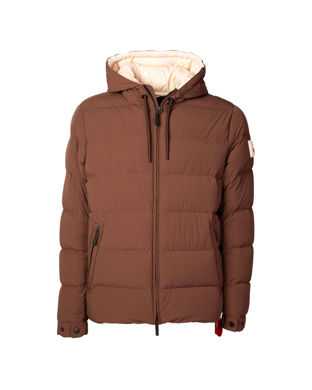 Piumino Uomo After Label Verbier Marrone Opaco