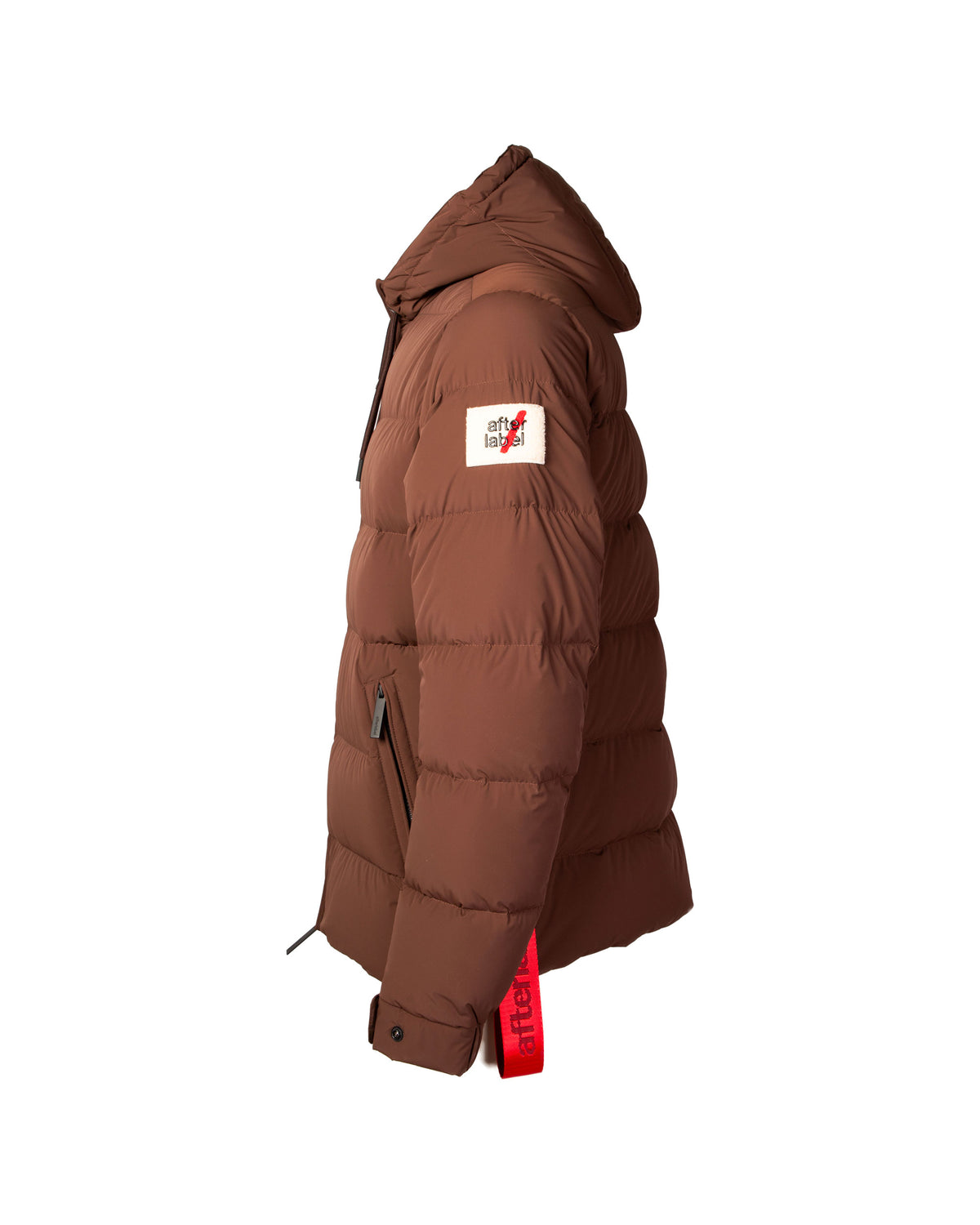 Piumino Uomo After Label Verbier Marrone Opaco