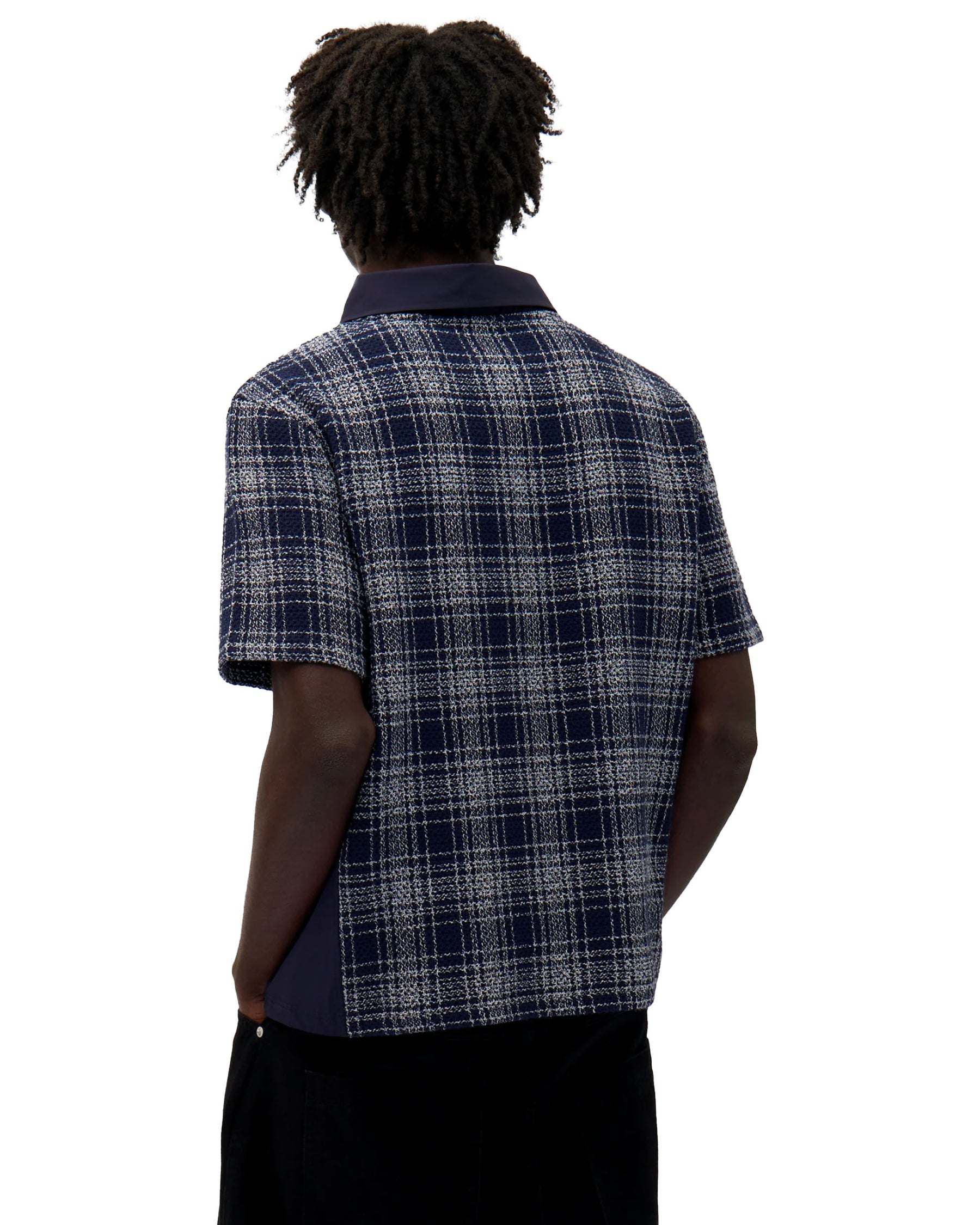 Arte Antwerp Square Collar T-shirt Plaid