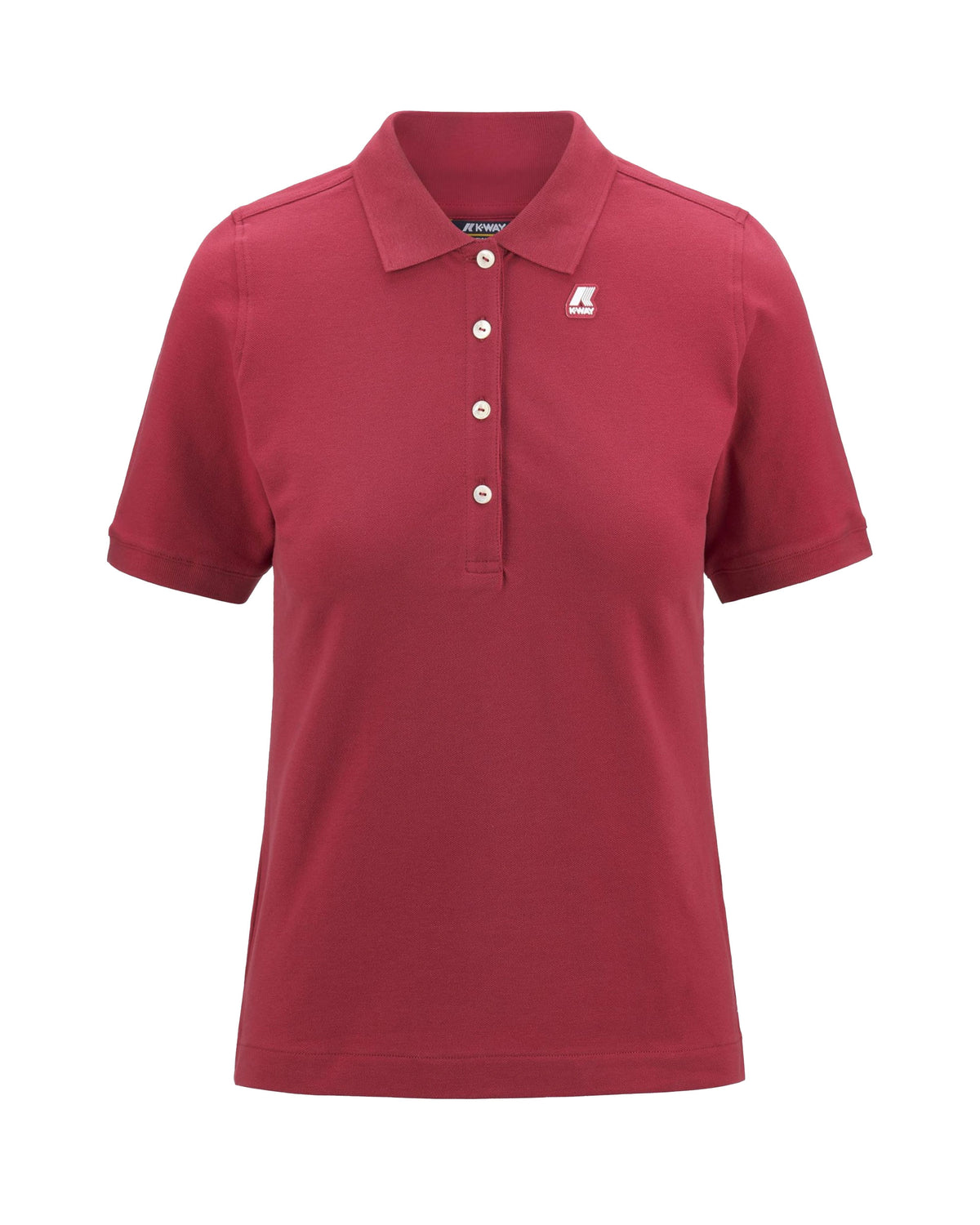 Woman's Polo Shirt K-Way Ali Dark Pink