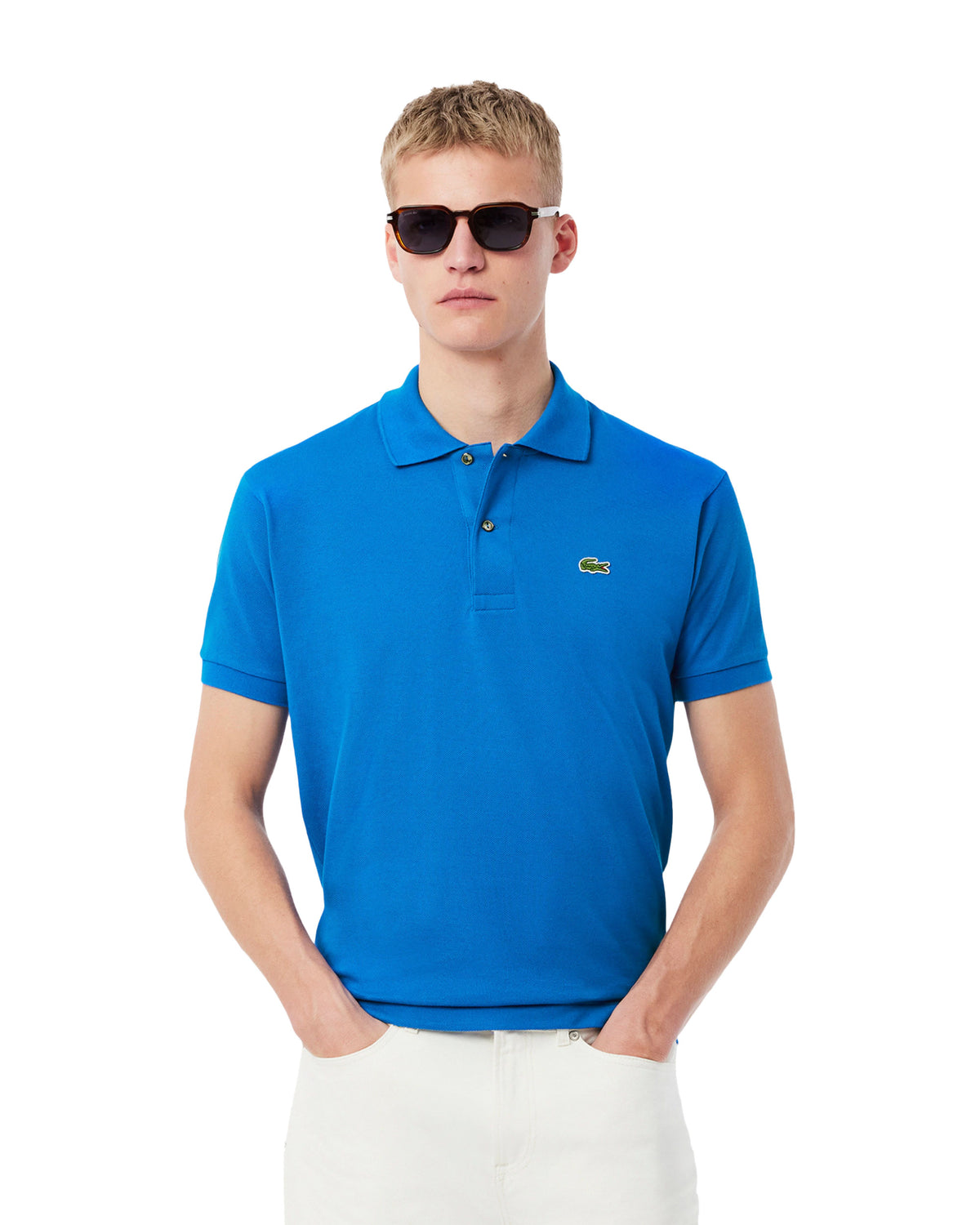 Polo Lacoste L.12.12 Classic Fit Azzurro