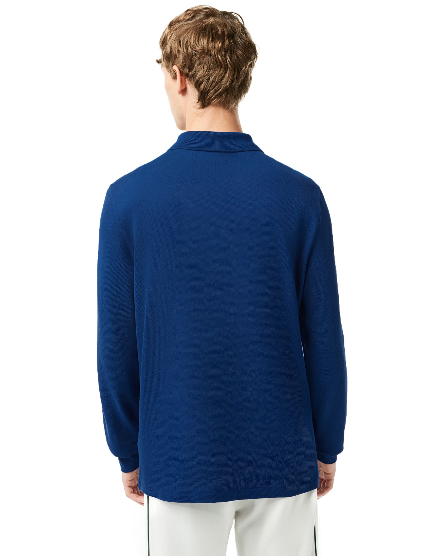 Long Sleeve Polo Shirt Lacoste Blue