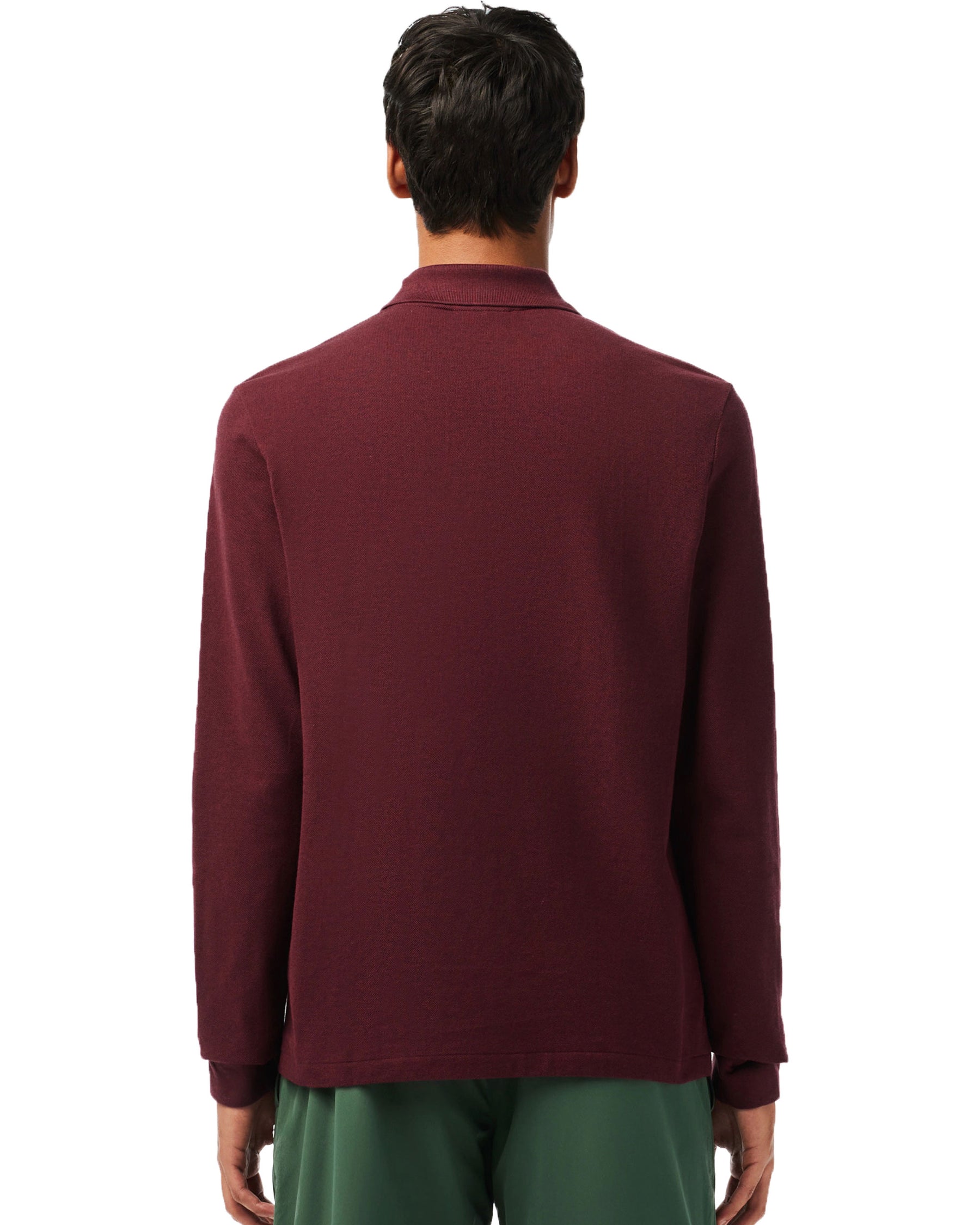 Long Sleeve Polo Shirts Lacoste Bordeaux