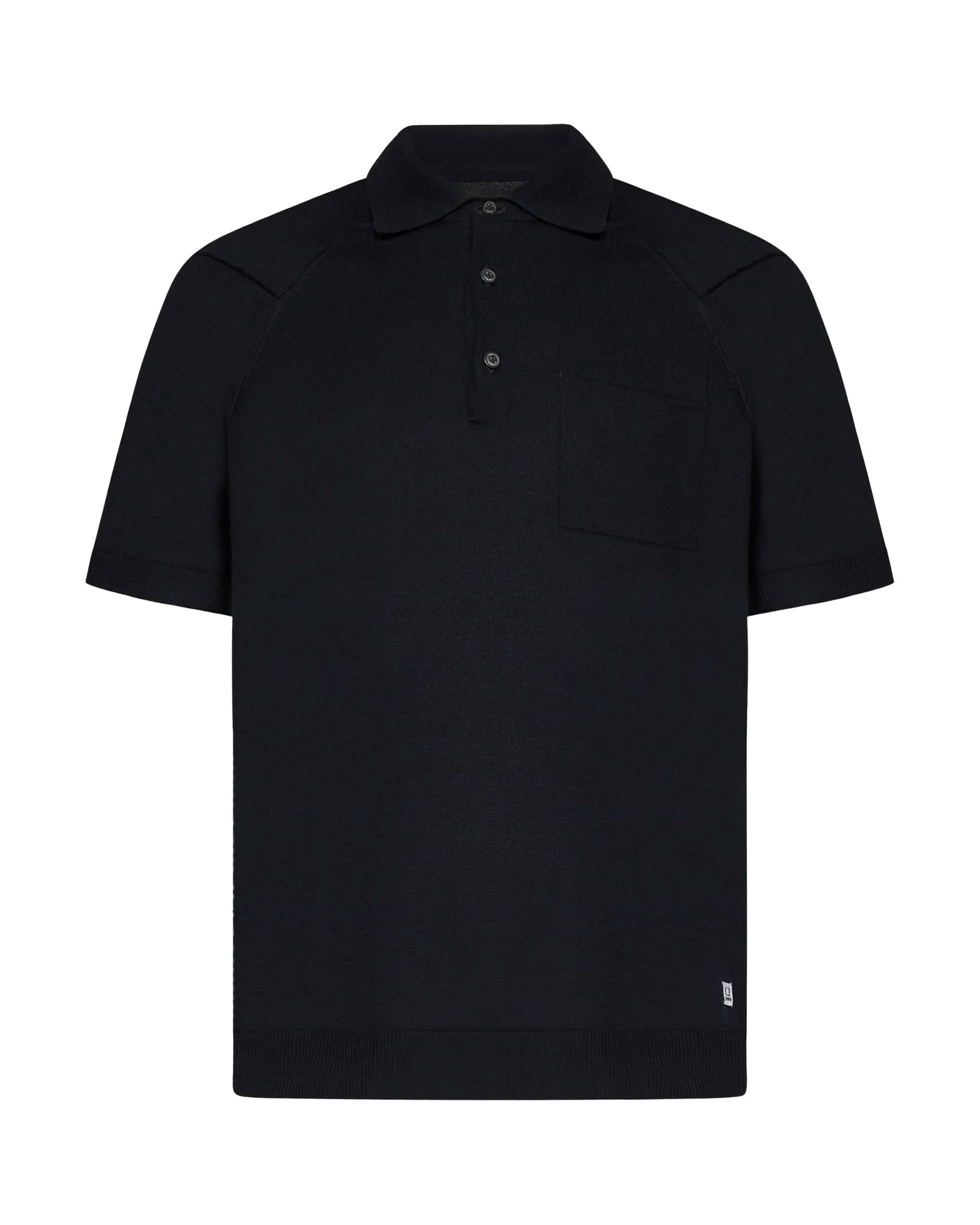 Polo Uomo CP Company Sea Island Polo Knit Total Eclipse Blu