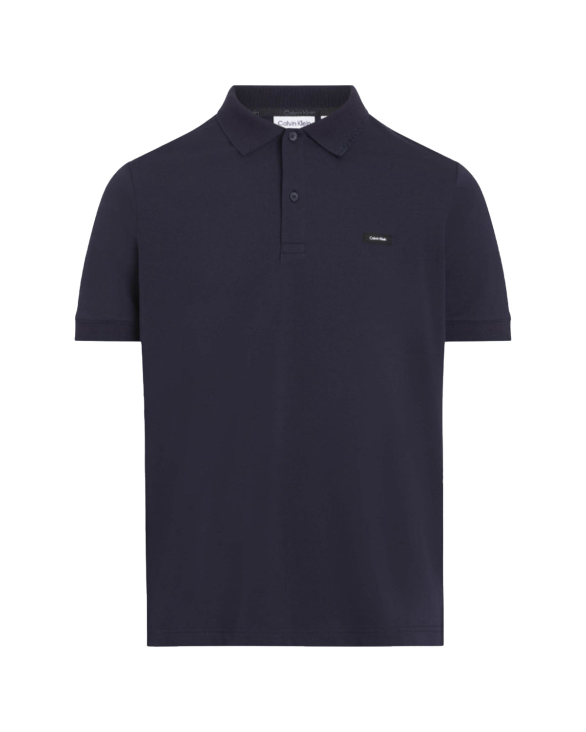 Polo Uomo Calvin Klein Thermo Tech Pique Slim Blu
