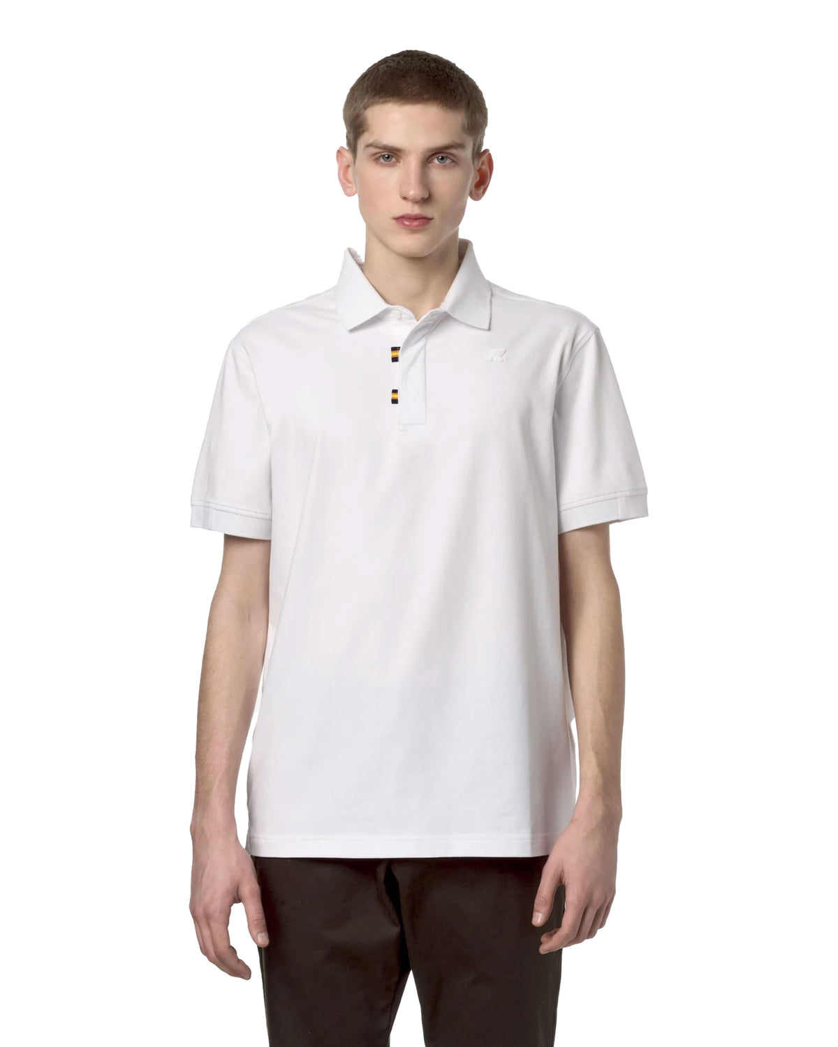 Man Polo Shirts K-Way Alderic White