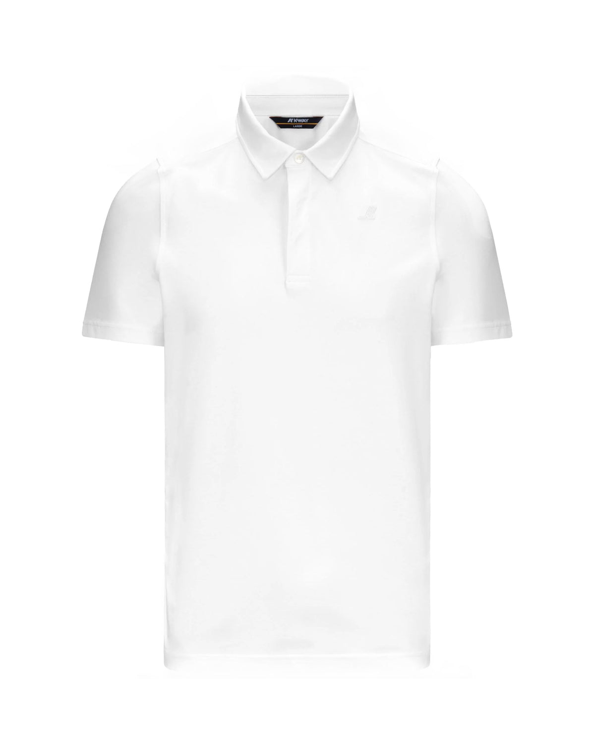 Polo Uomo K-Way Polo Vincelle Light Strtch Jersey Bianco