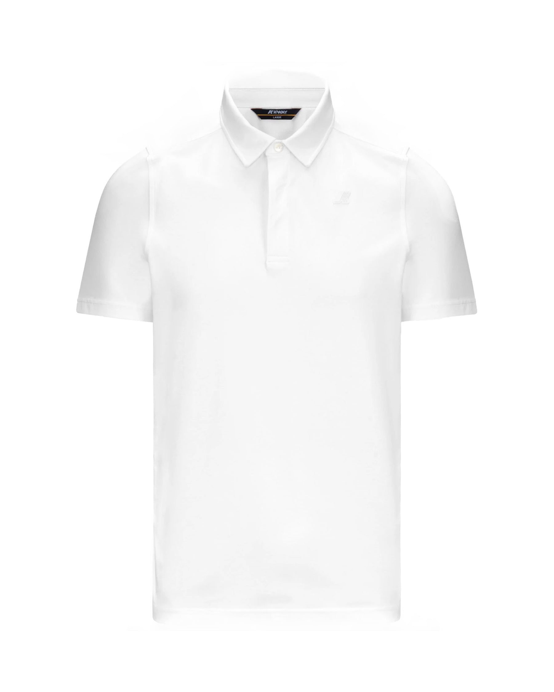 Polo Uomo K-Way Polo Vincelle Light Strtch Jersey Bianco