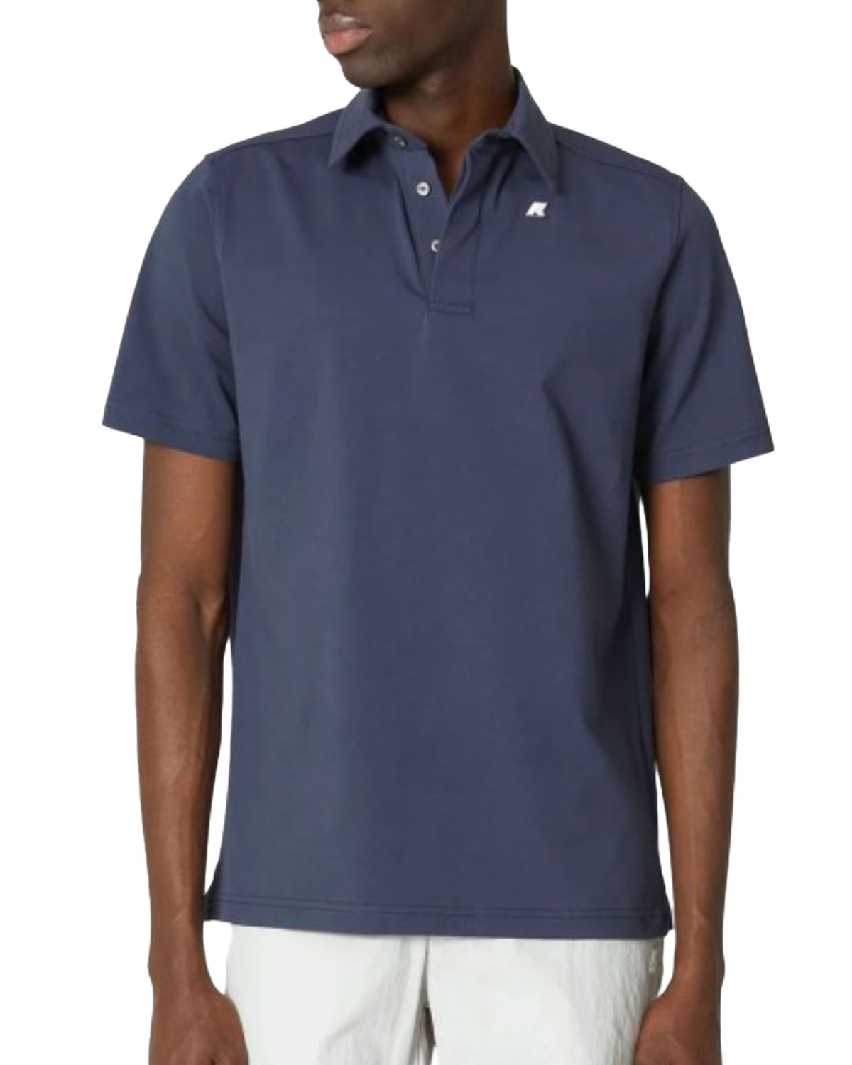 Polo Uomo K-Way Polo Vincelle Light Strtch Jersey Blu