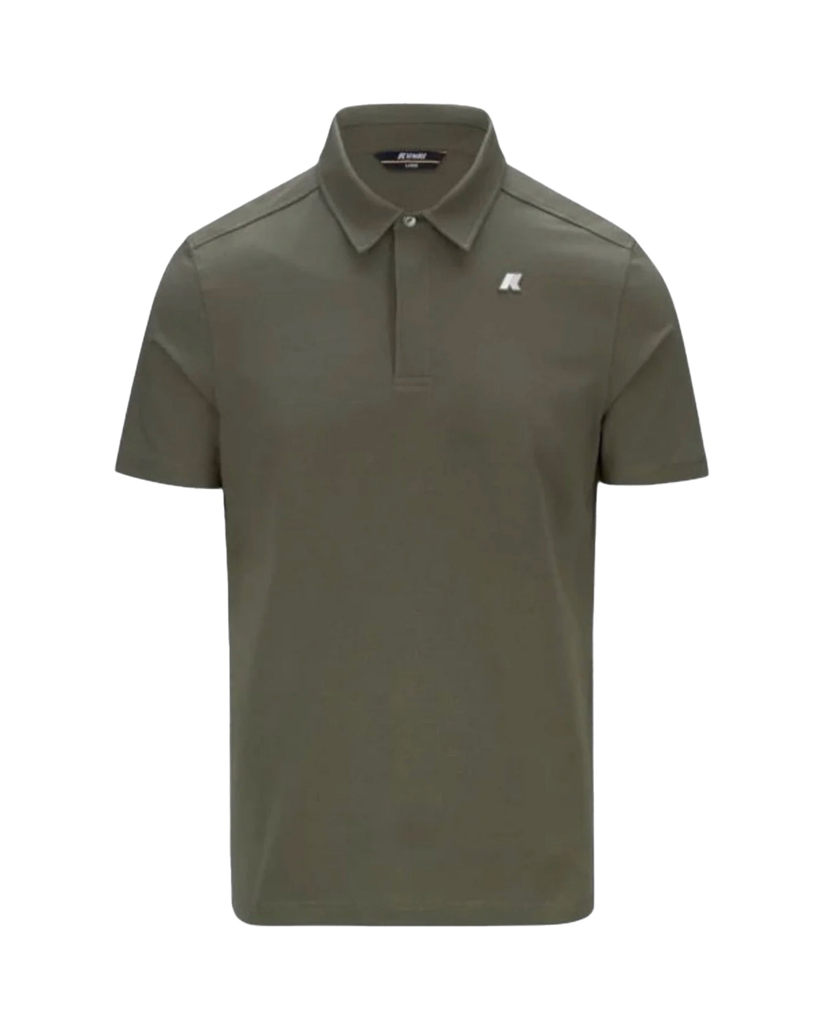 Polo Uomo K-Way Polo Vincelle Light Strtch Jersey Verde Militare