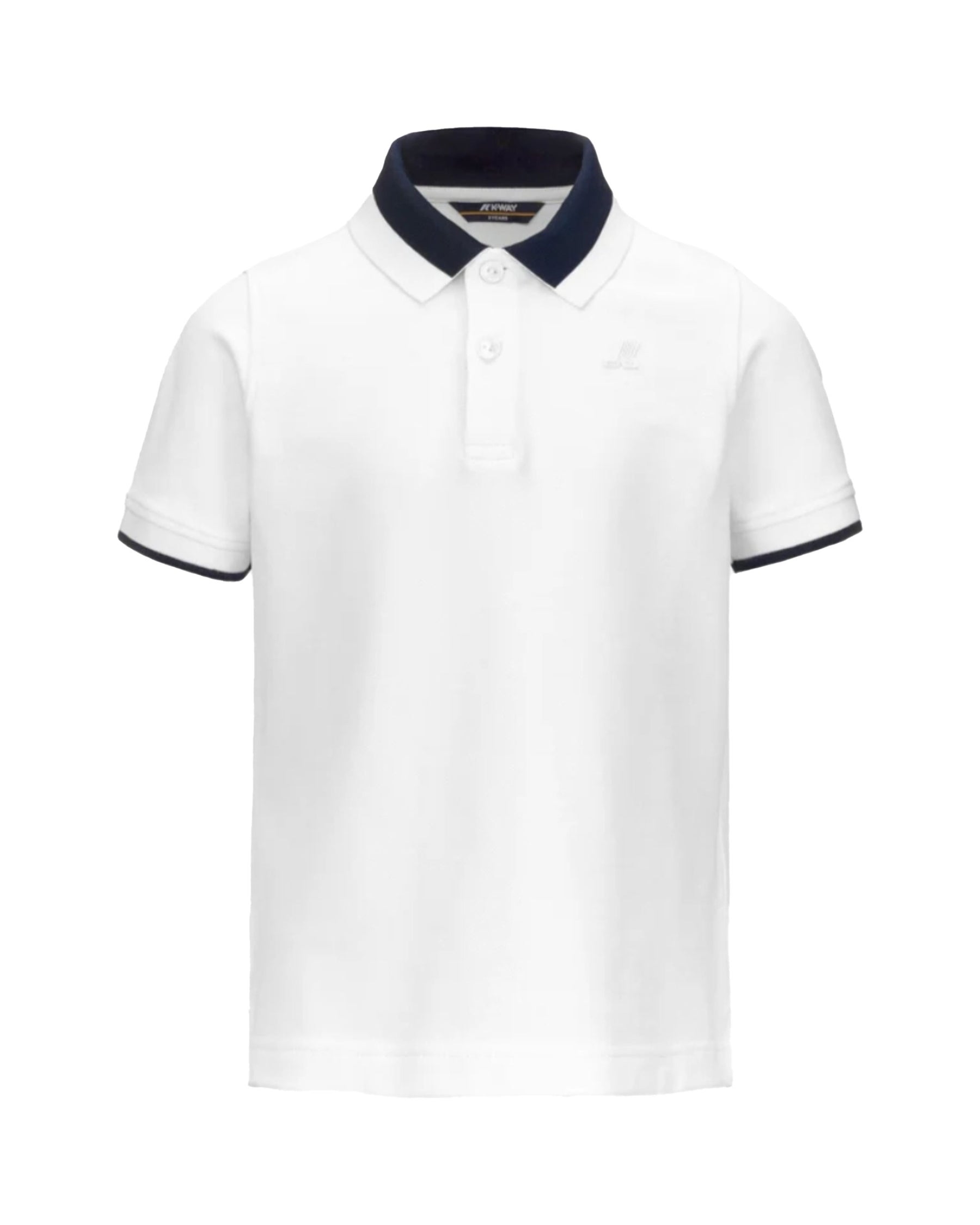Polo Uomo K-Way Ventoux Pique Bianco