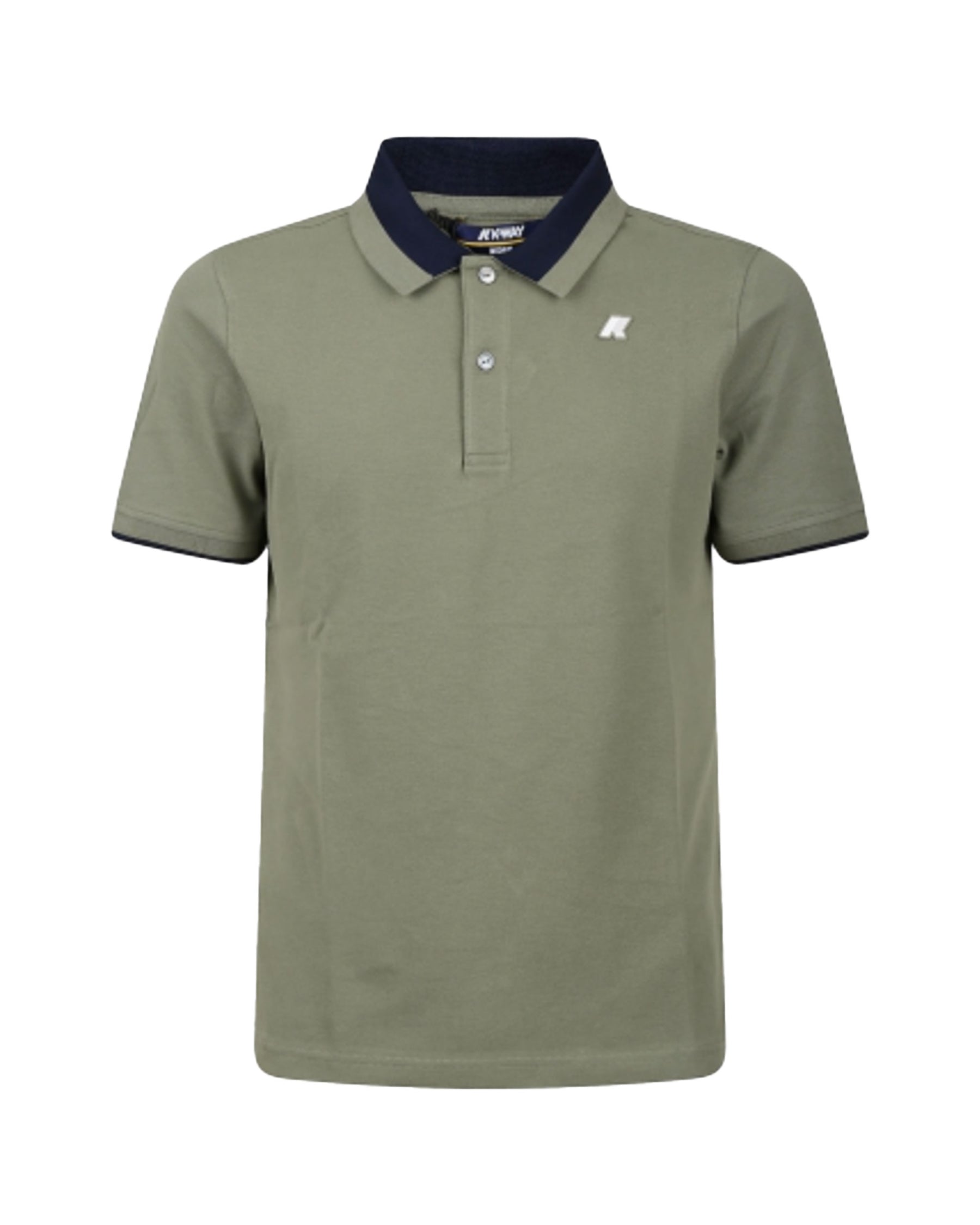 Polo Uomo K-Way Ventoux Pique Verde Militare