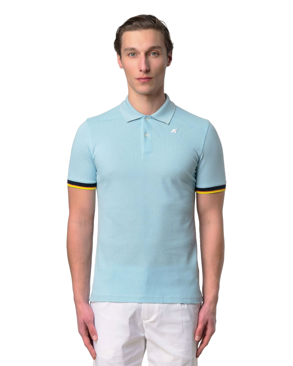 Polo Uomo K-Way Vincent Celeste