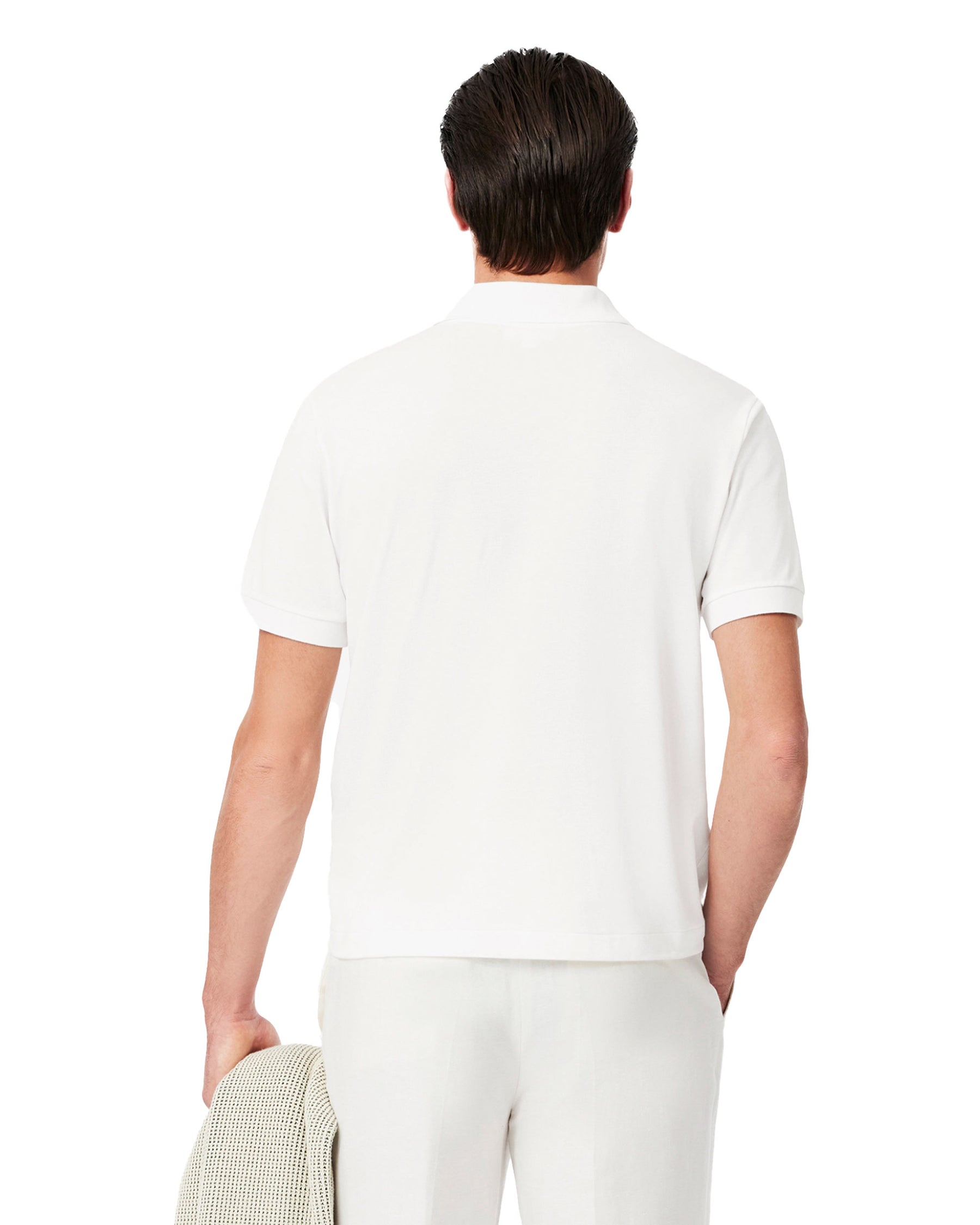 Polo Uomo Lacoste Classic Fit L.12.12 Light Polo Shirt Bianco