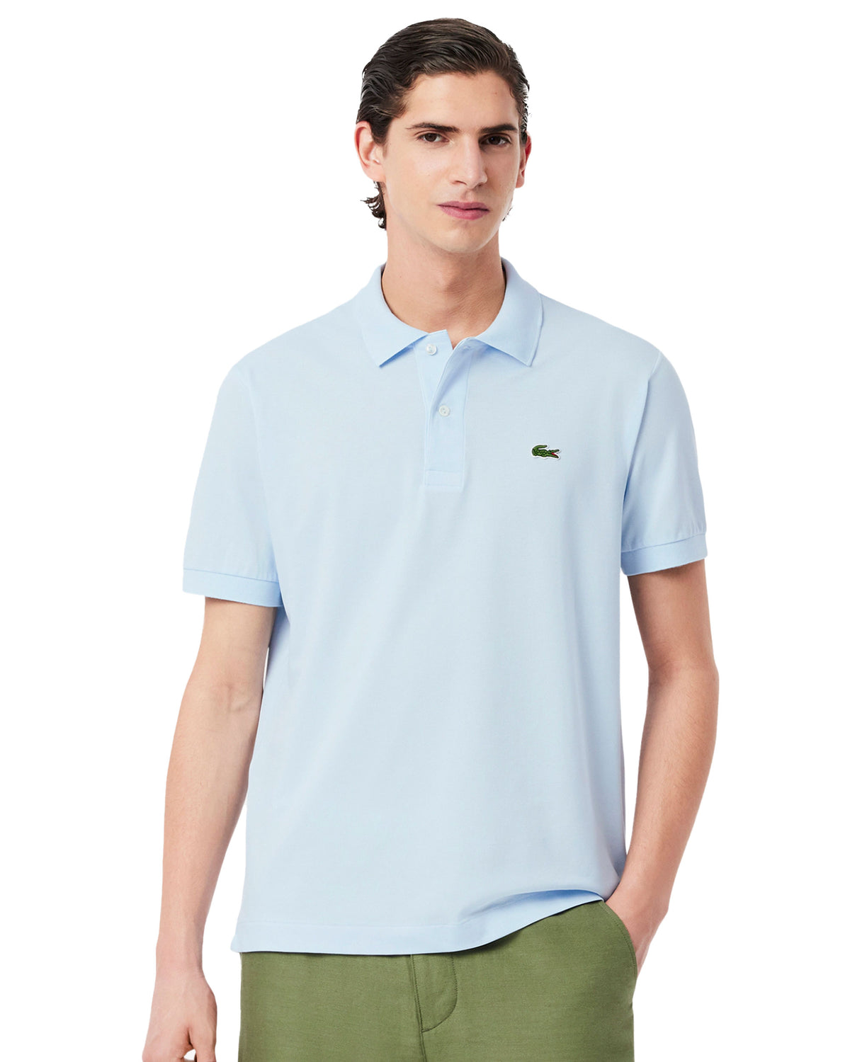 Polo Uomo Lacoste Classic Fit L.12.12 Light Polo Shirt Celeste