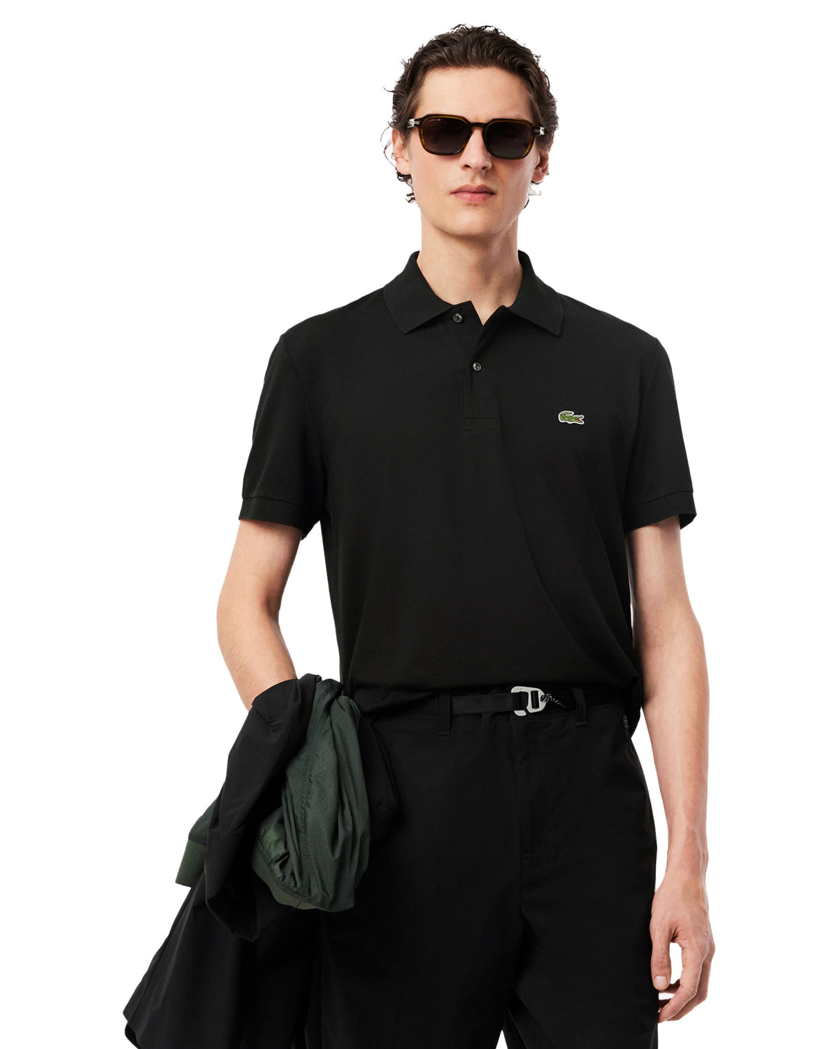 Polo Uomo Lacoste Classic Fit L.12.12 Light Polo Shirt Nero
