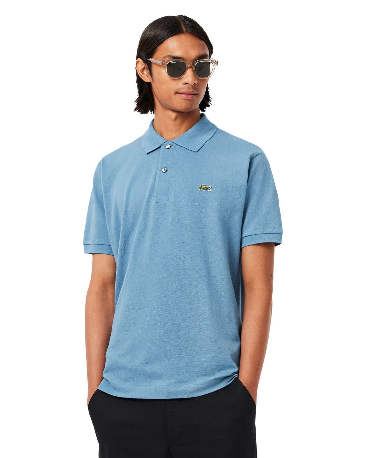 Polo Uomo Lacoste Classic L.12.12 Blu Chiaro